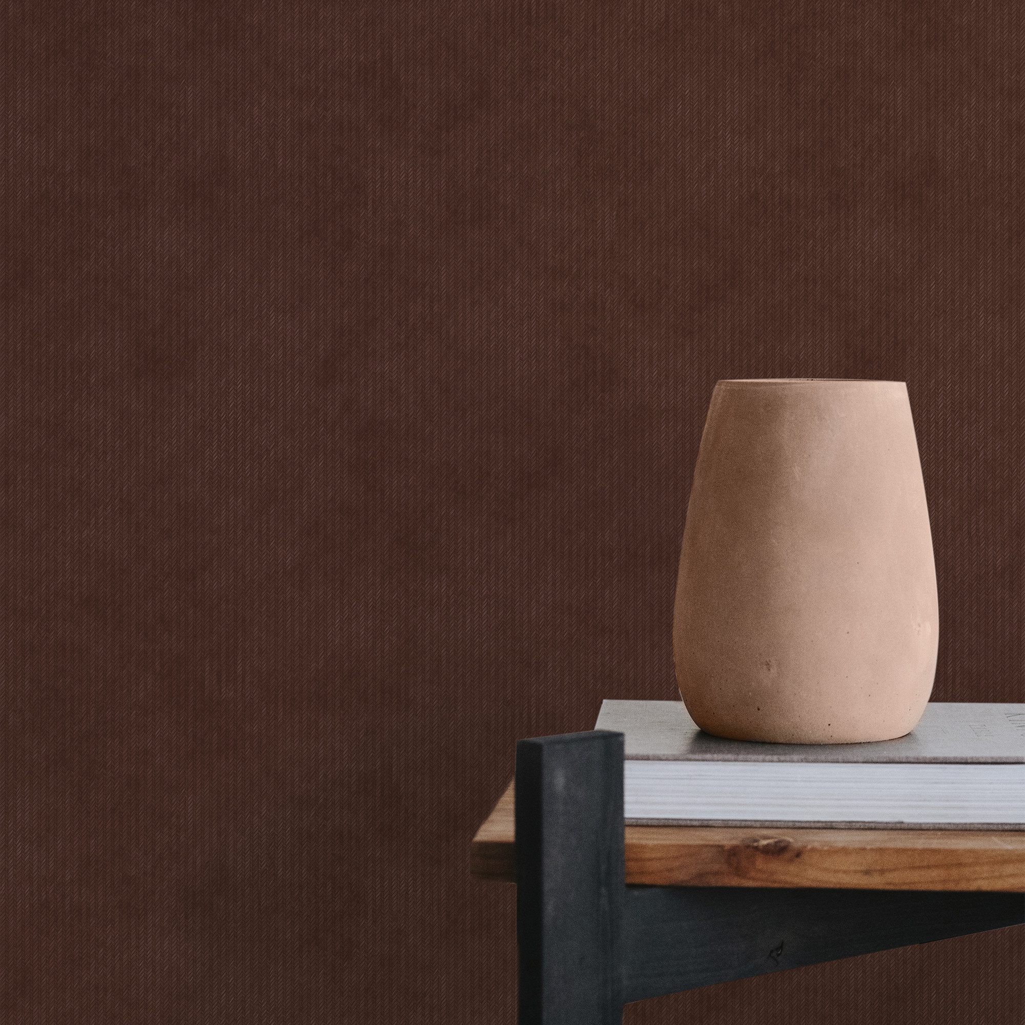 Sublime Vliestapete LOA TERRA, geprägt, uni, (1 St), Design Tapeten