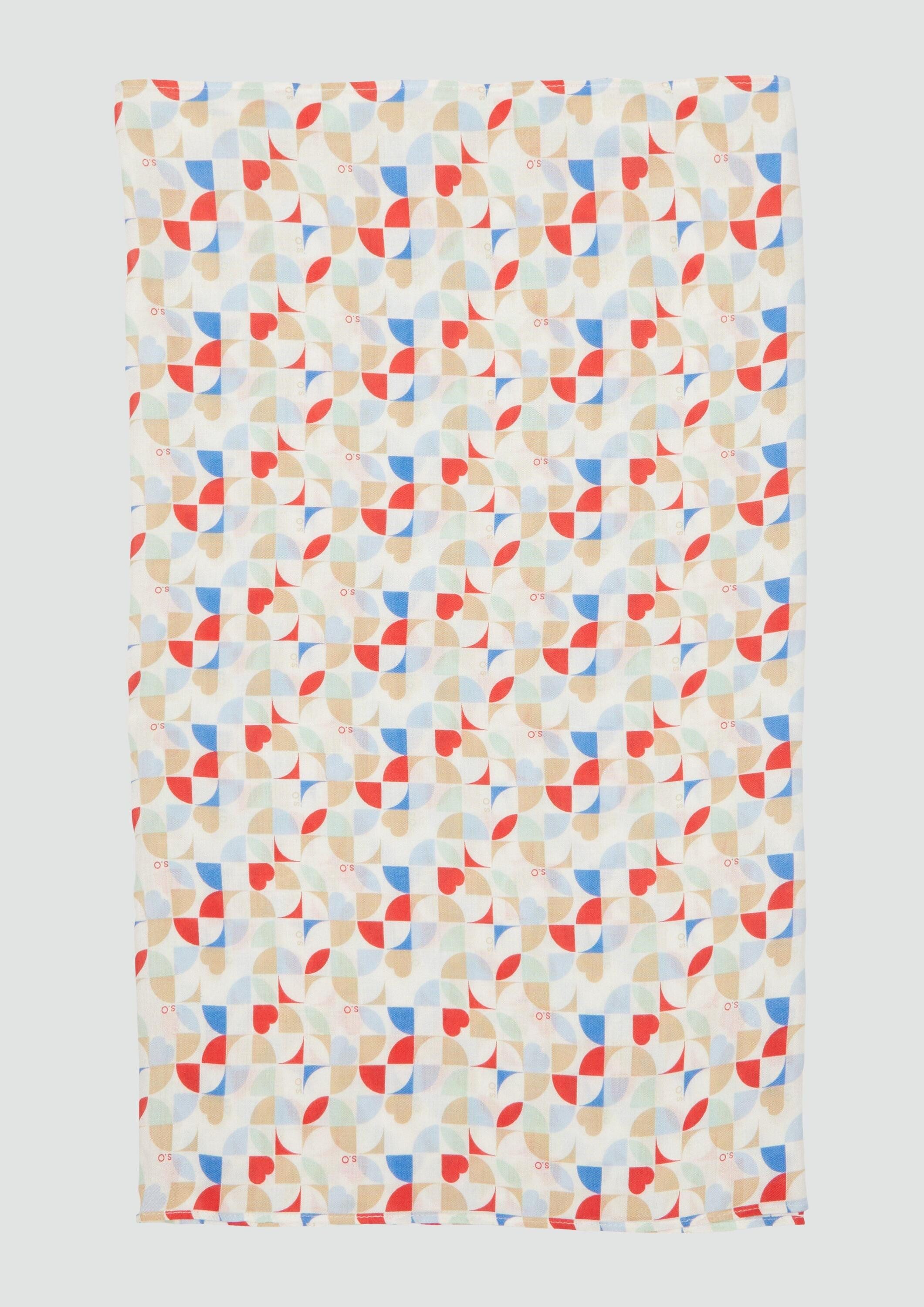 s.Oliver Loop Snood, Lässiger Loop Schal aus Viskose mit All-over-Print