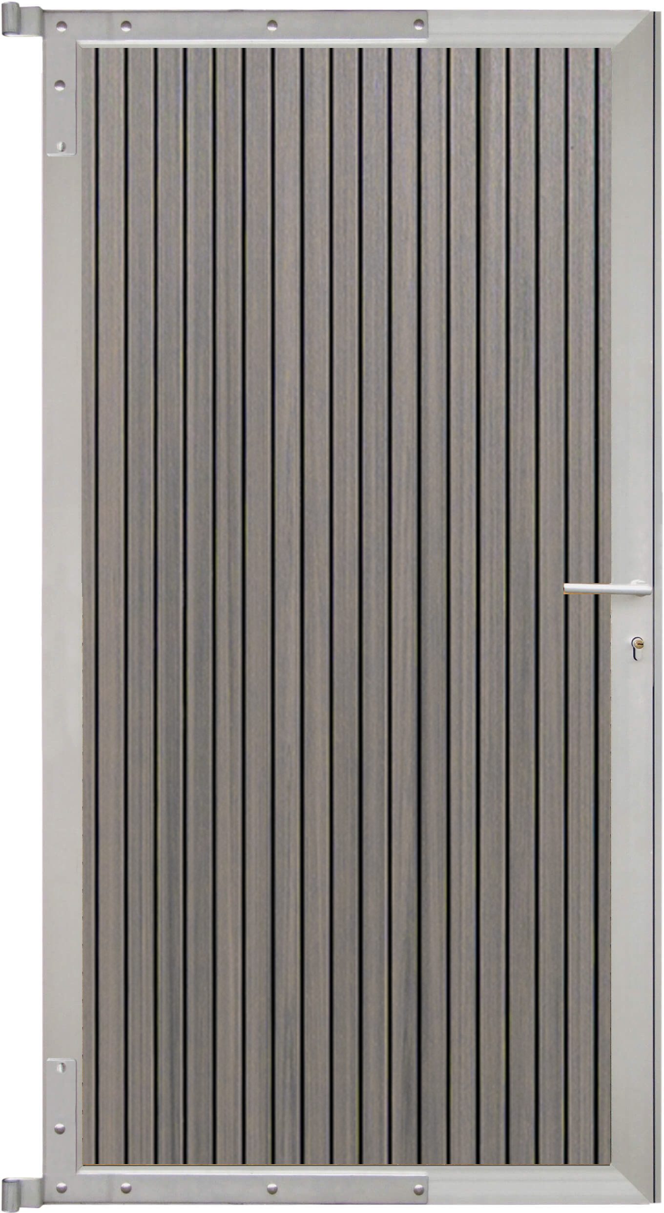 GartenLand Zauneinzeltür Tor für Steckzaun Shadowline ca. 90x175 cm, (Set, Ohne Pfosten, Vertikal, ca. 90x175 cm)