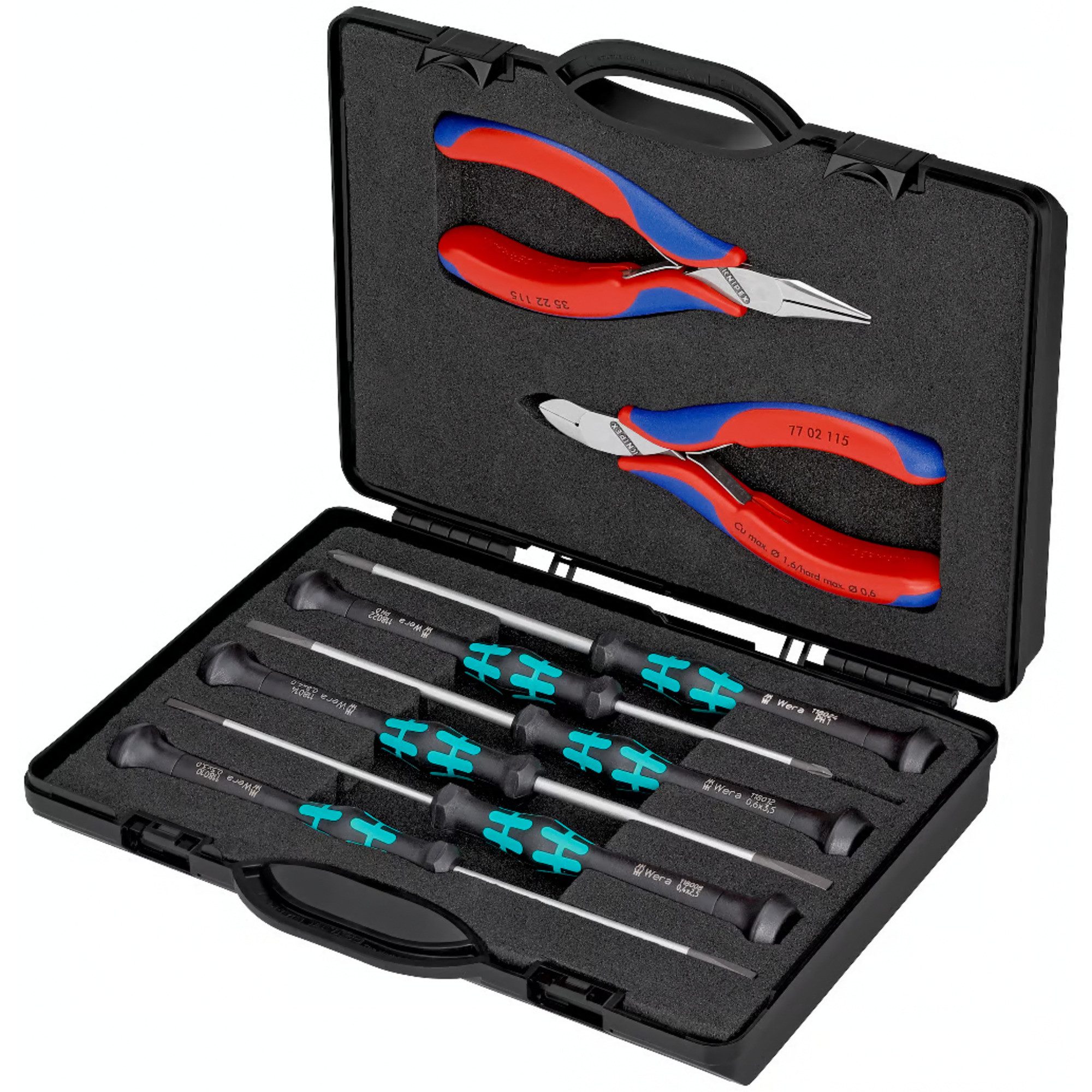 Werkzeugset KNIPEX Elektronikzangen-Set, 8-teilig, Zangen-Set