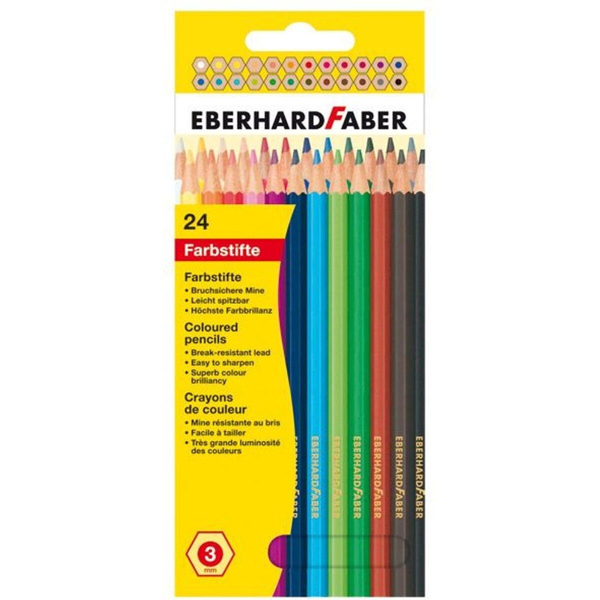 Eberhard Faber Buntstift Buntstifte hexagonal VE=24 Farben
