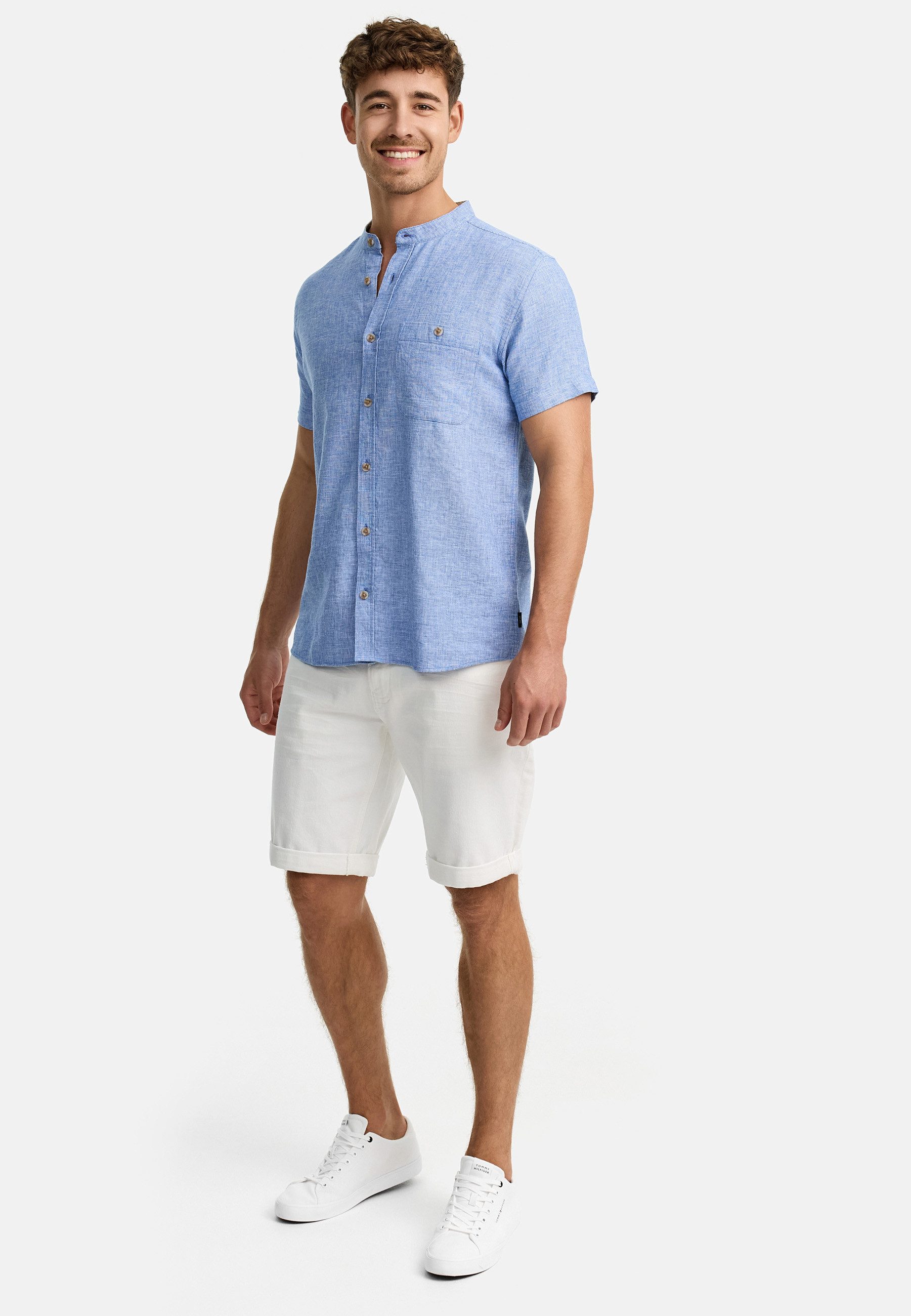 Indicode Kurzarmhemd Herren INHelmer Herrenhemd Kurzarm Kurzarm-Hemd in modernem und lässigem Schnitt