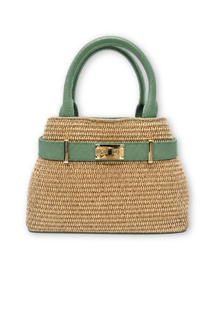 CASSANDRA Handtasche Trachtentasche - ARENCA - cappuccino, bordeaux, menta