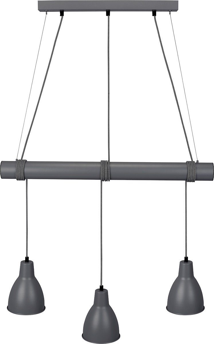 MeLiTec LED Pendelleuchte DP18, LED, Pendelleuchte, Wohnzimmer, Leuchte, Hängelampe, Esszimmer, Anthrazit, Küchenlampe