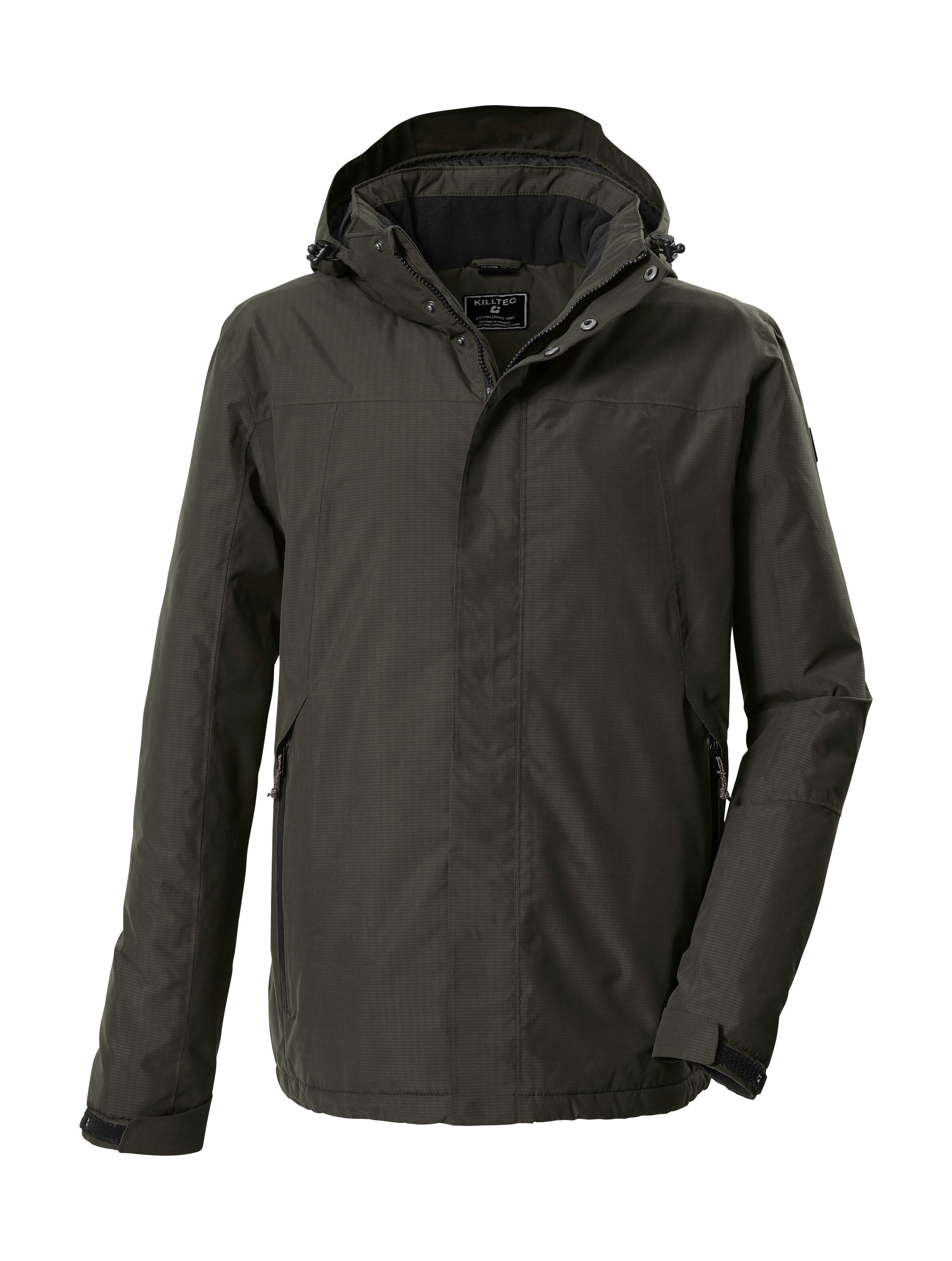 Killtec Funktionsjacke KOW 1 MN JCKT Wind- und wasserdichte Herrenjacke, atmungsaktiv, abnehmbare Kapuze