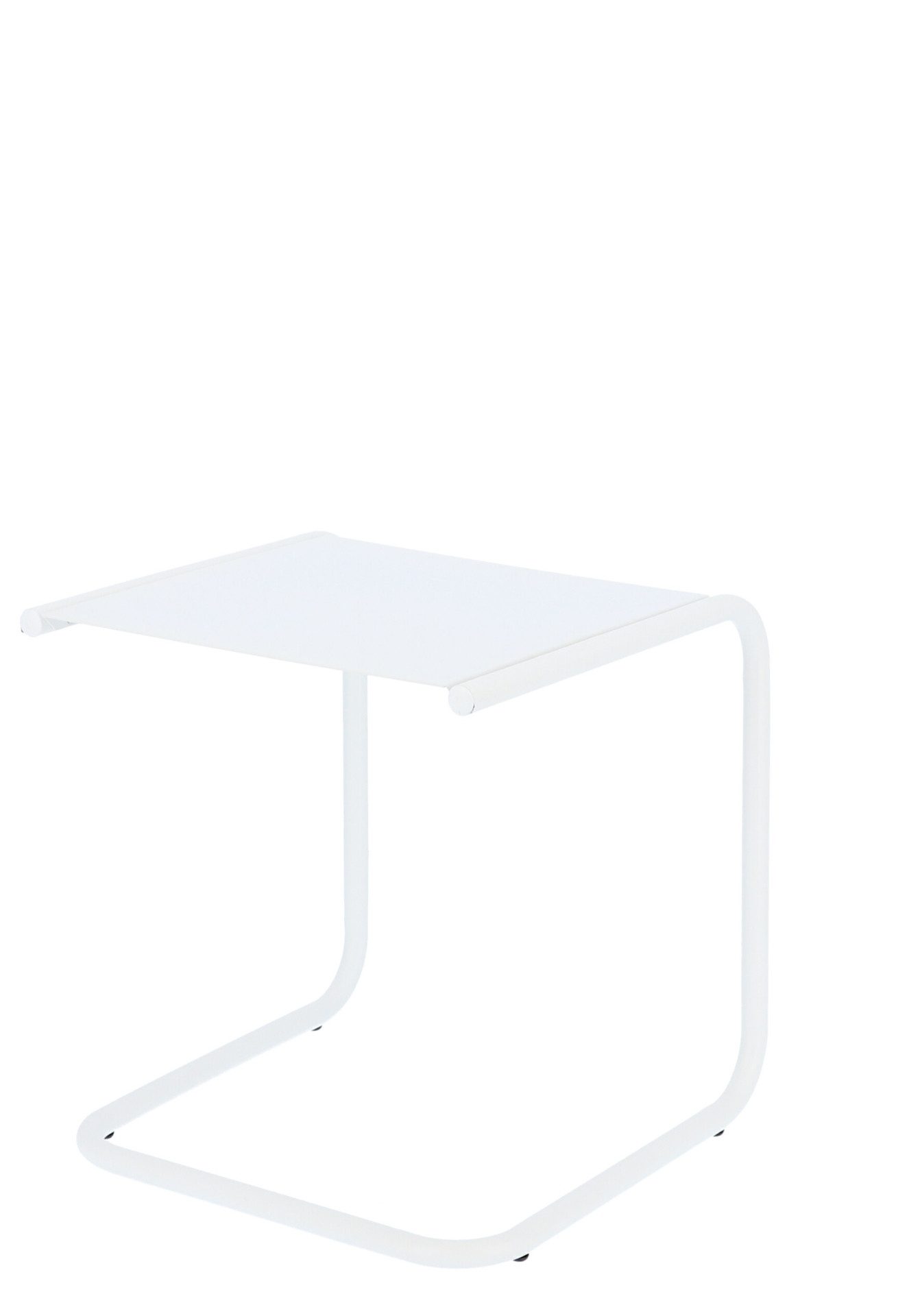 Fiam Beistelltisch Club aus Aluminium, Edition Weiß