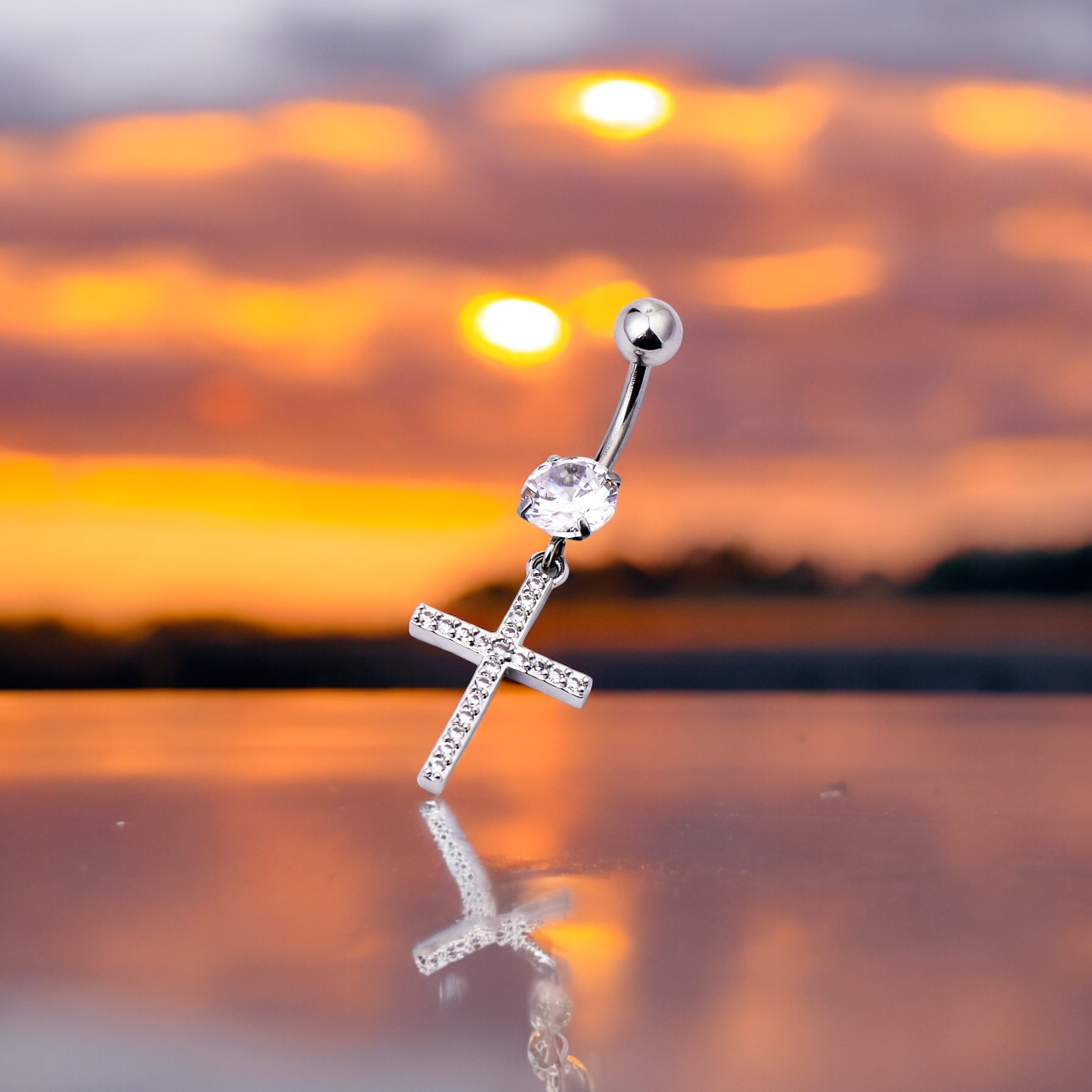 Karisma Schmuck Bauchnabelpiercing Edelstahl Nabel Stecker Anhänger Banana günstig online kaufen