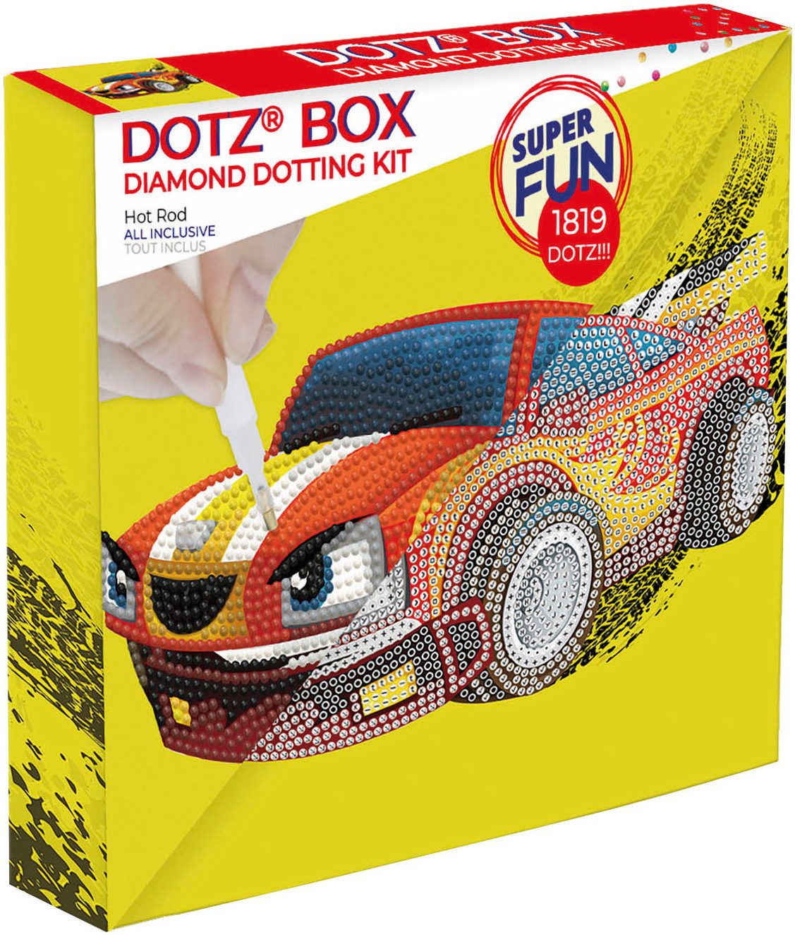 Kreativset Diamond Painting Rennauto