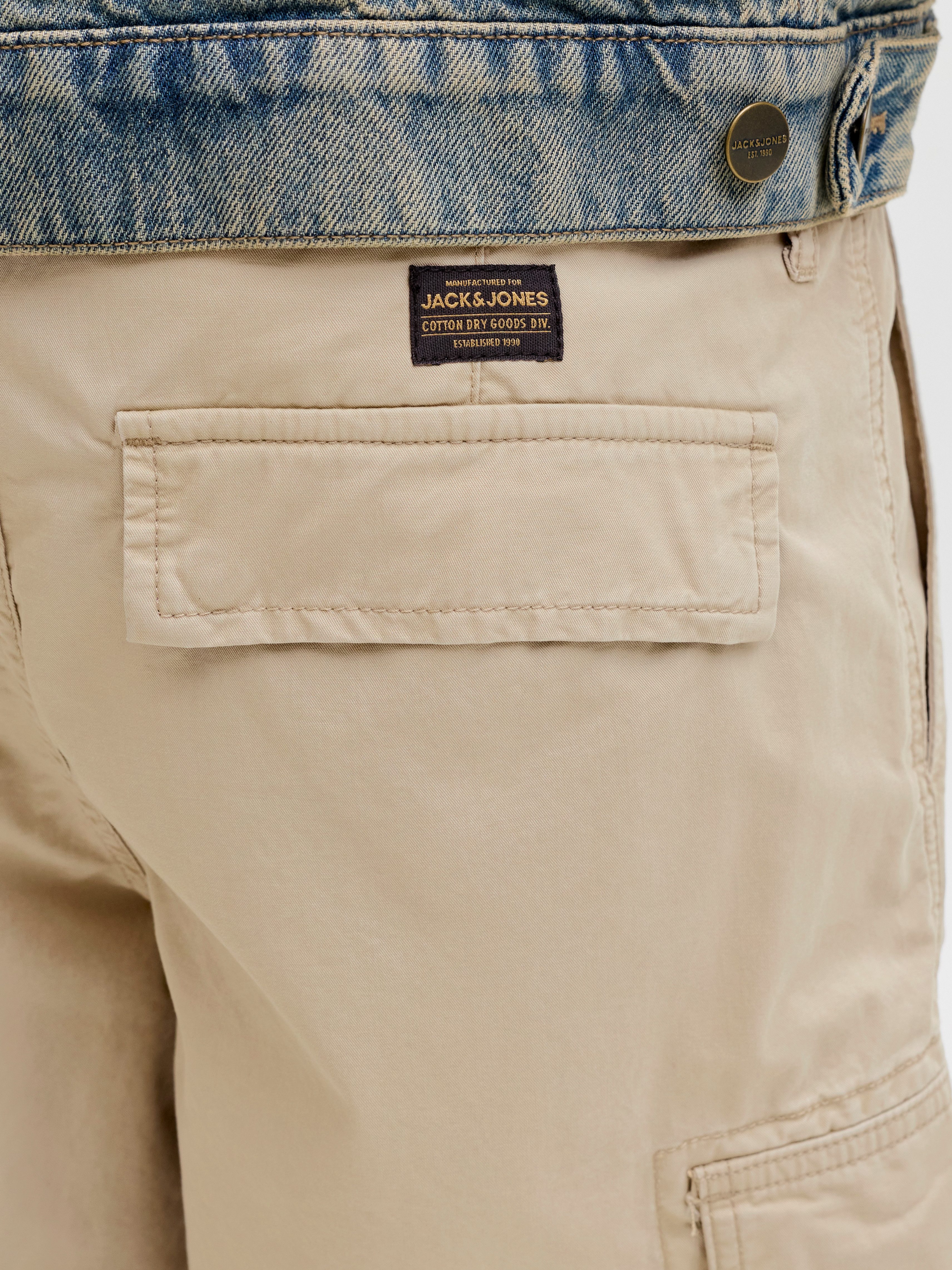 Jack & Jones Cargohose JPSTCOLE FRANK CARGO SHORT MID SN mit Seitentaschen