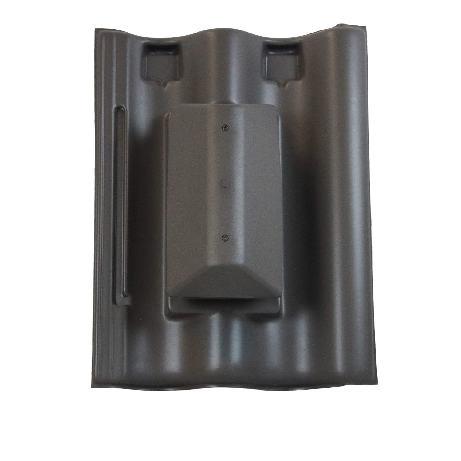 FLECK Dachdurchführung Sani Extra granit matt passend für Braas Harzer BIG, Spezial-Hart-PVC