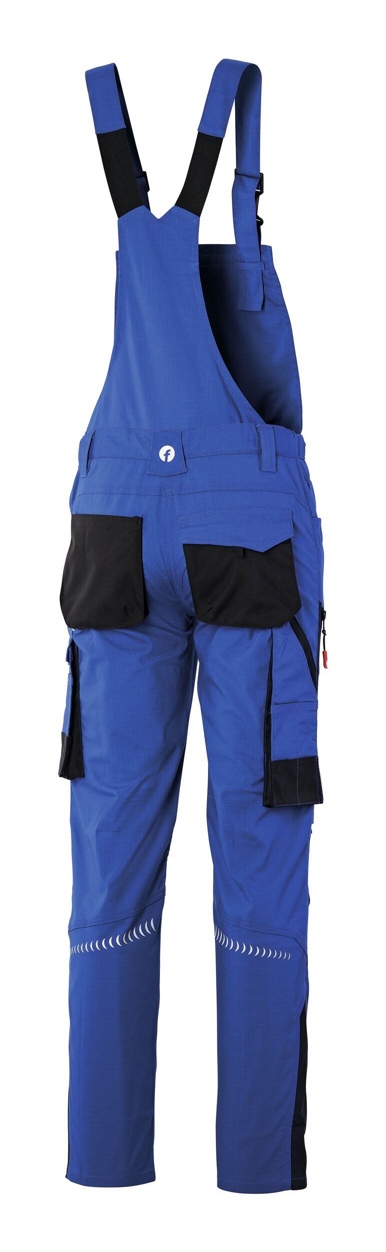 fortis Latzhose Damen Performance kornblau/schwarz