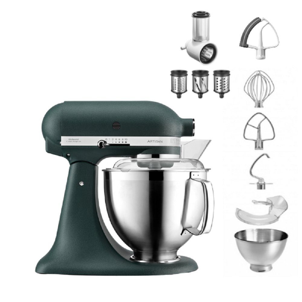 KitchenAid Küchenmaschine KitchenAid 4,8 L 5KSM185 Artisan Küchenmaschine Beginnerset