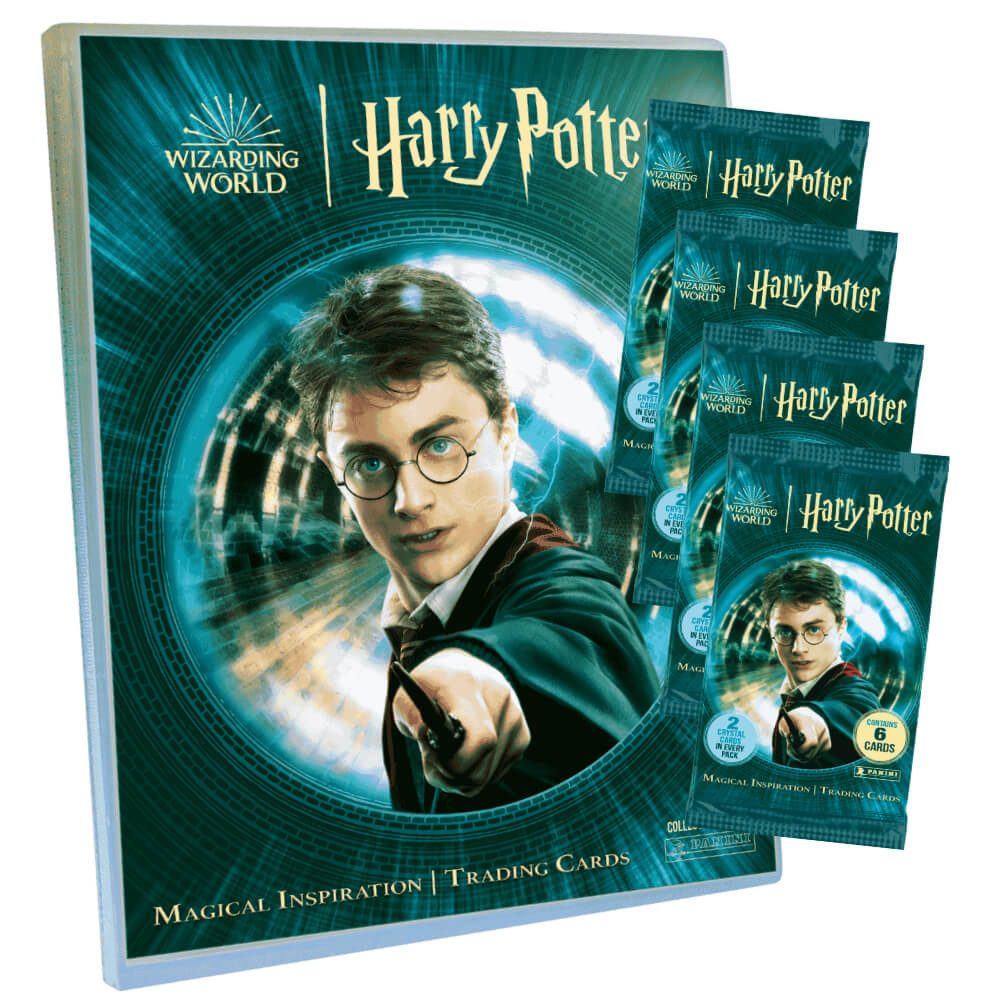 Panini Sammelkarte Harry Potter Karten - Magical Inspiration Trading Cards Карточки, - 1 Mappe + 4 Booster