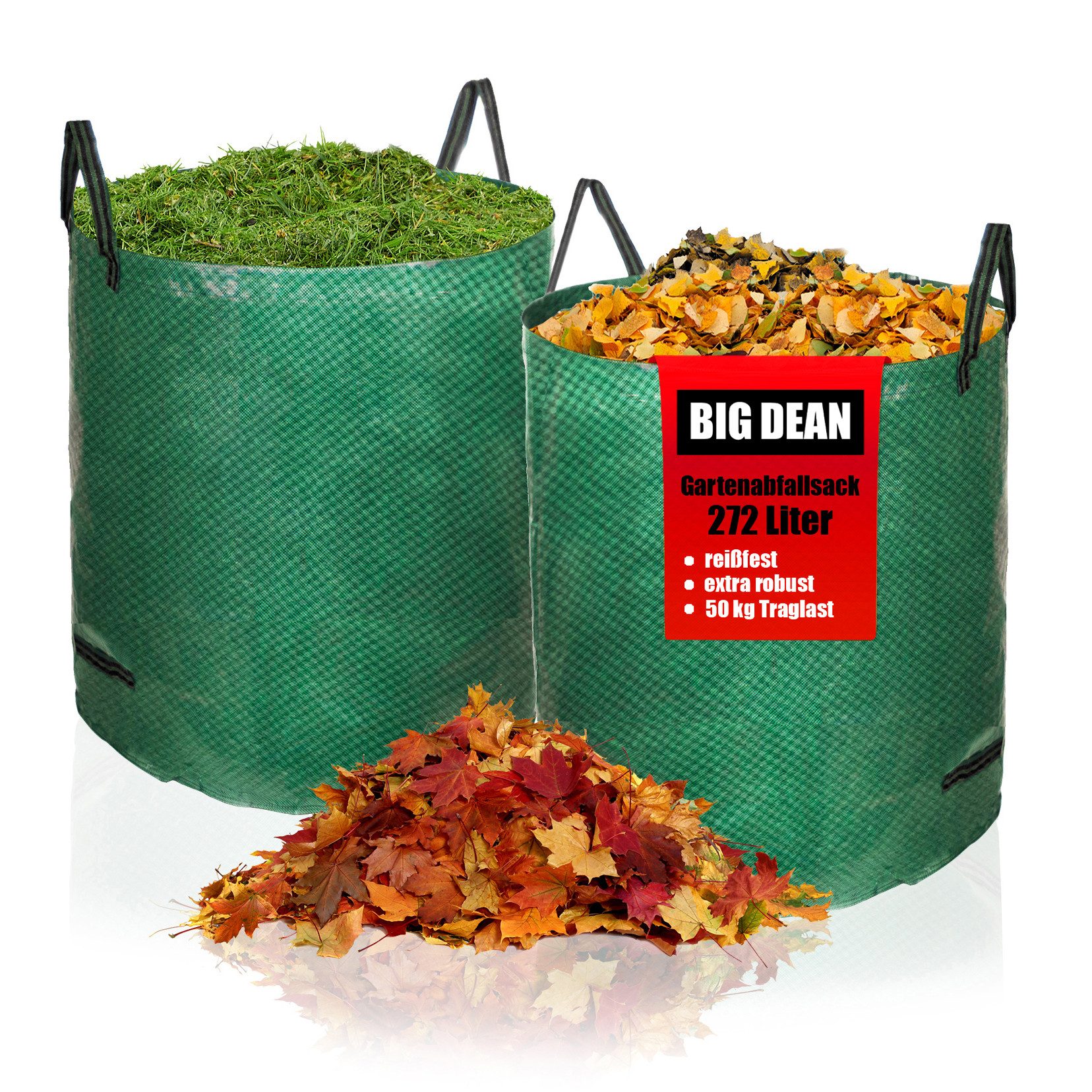 BigDean Gartenbox Gartenabfallsack 272 L Gartentasche Laubsack (Set, 2 St., günstig online kaufen