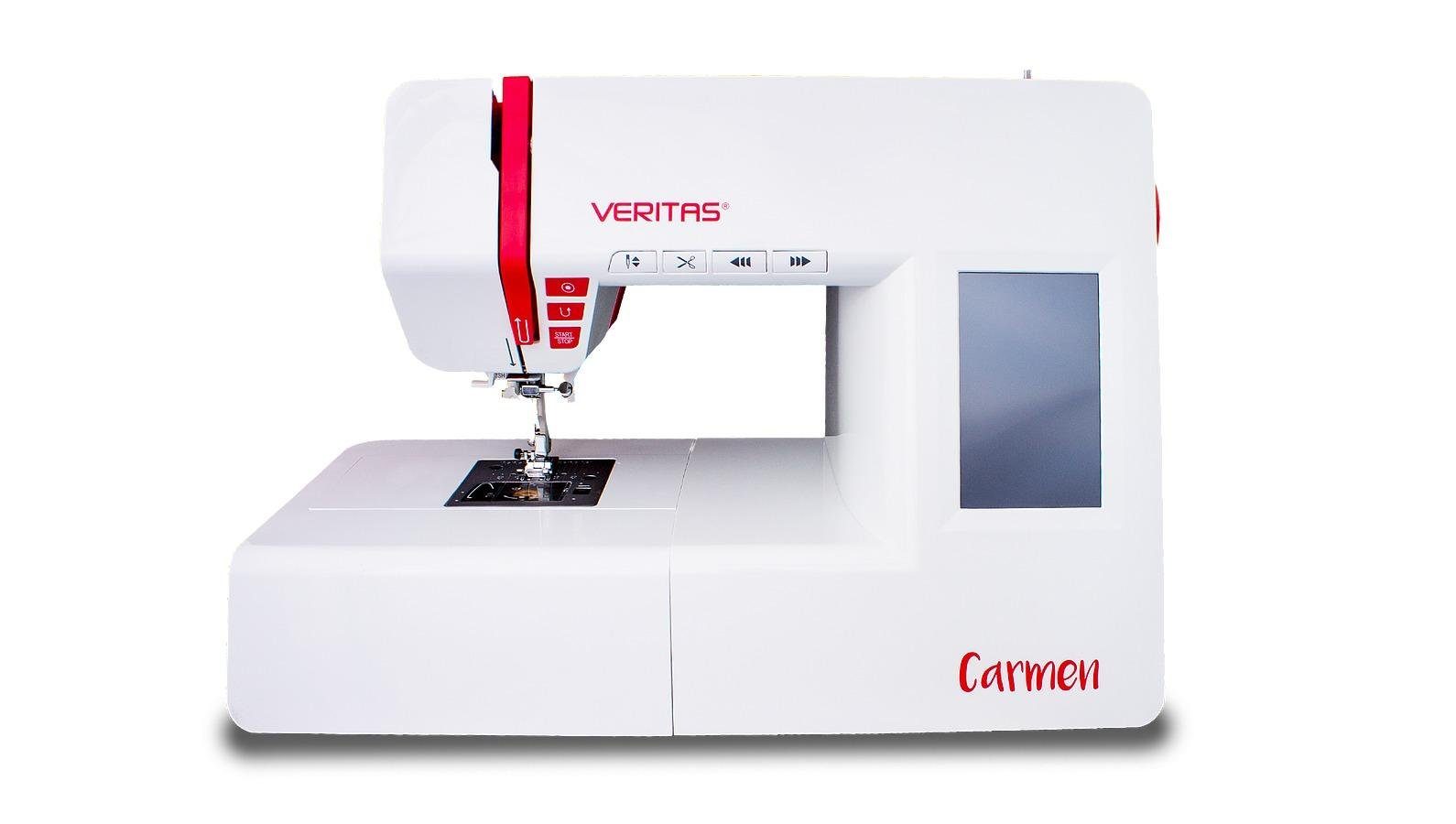 Veritas Computer-Nähmaschine CARMEN, 272 Programme, unterschiedliche Funktions-, Elastik-, Overlock- und Dekorstiche