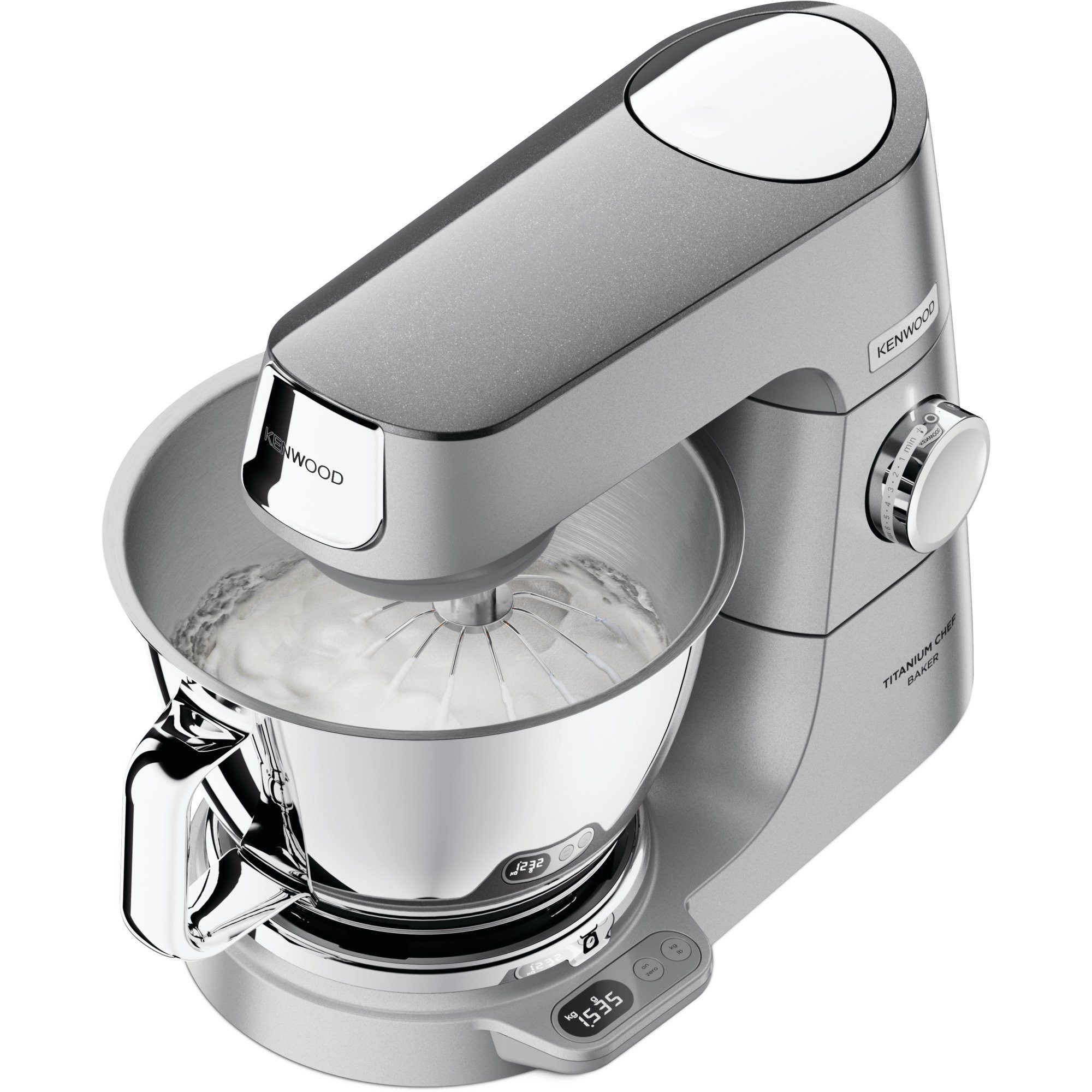 KENWOOD Küchenmaschine Titanium Chef Baker Küchenmaschine KVC85.124SI, 1200 W, 5 l Schüssel