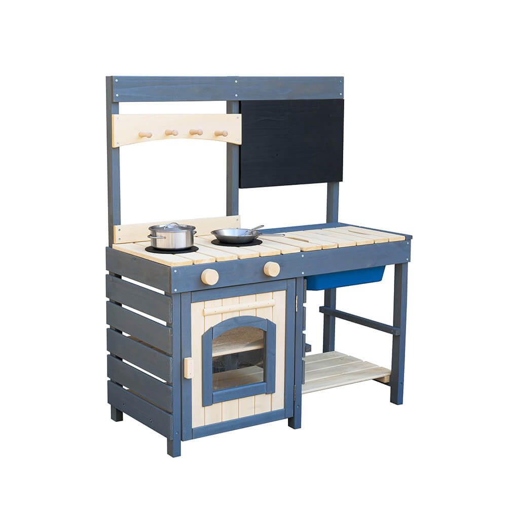 HOME DELUXE Sandkasten Matschküche MUDINO - 80 x 36 x 98,5 cm, inkl. Tafel günstig online kaufen