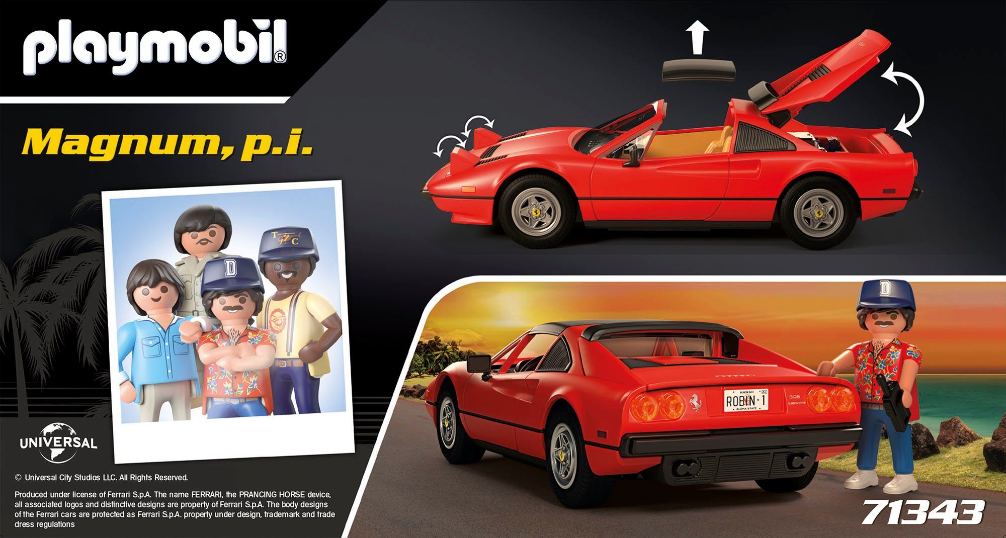Konstruktions-Spielset Ferrari St), Made (71343), p.i. (48 Playmobil® in GTS 308 Germany Magnum, Quattrovalvole