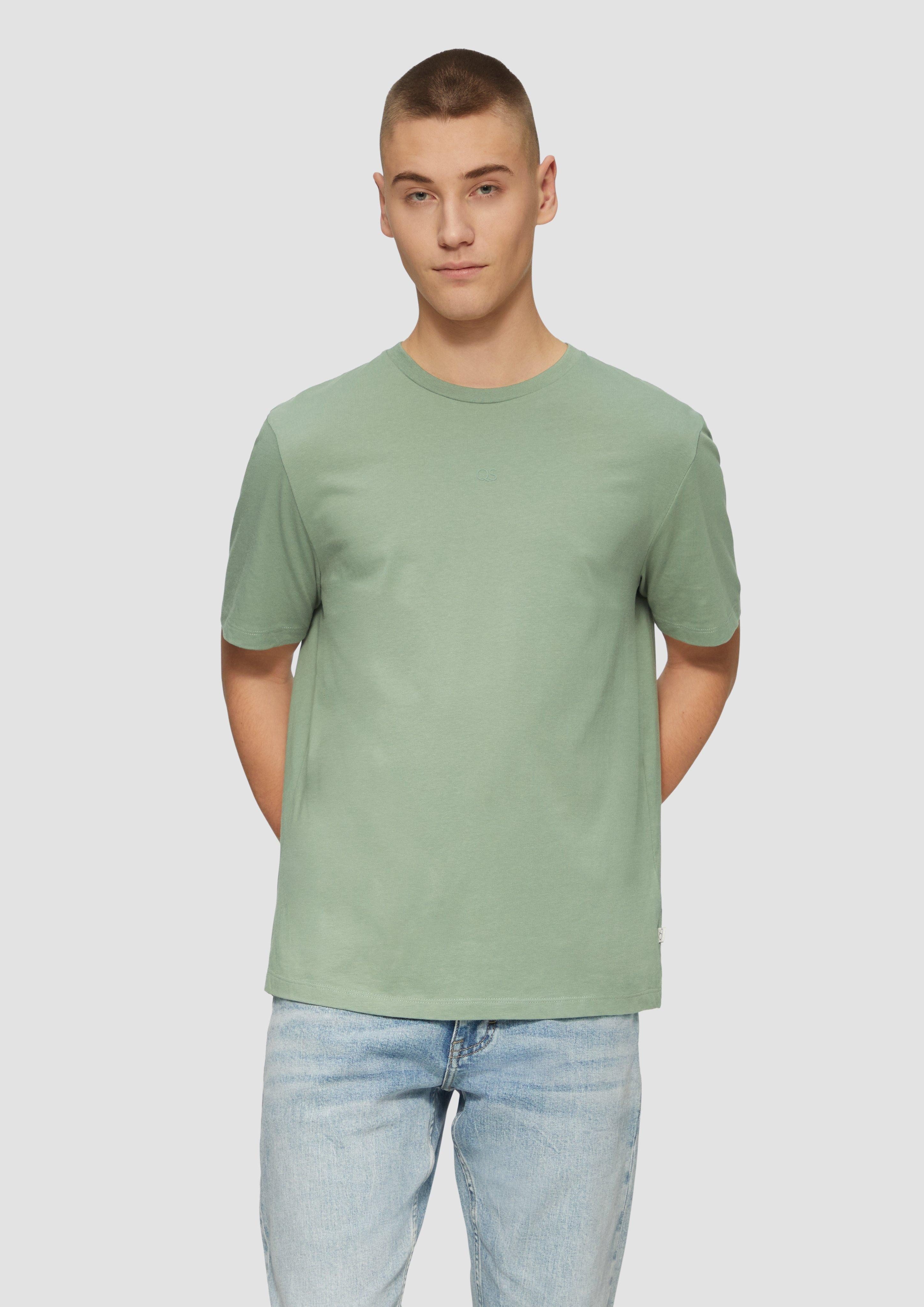 QS Kurzarmshirt Basic Rundhals T-Shirt mit günstig online kaufen