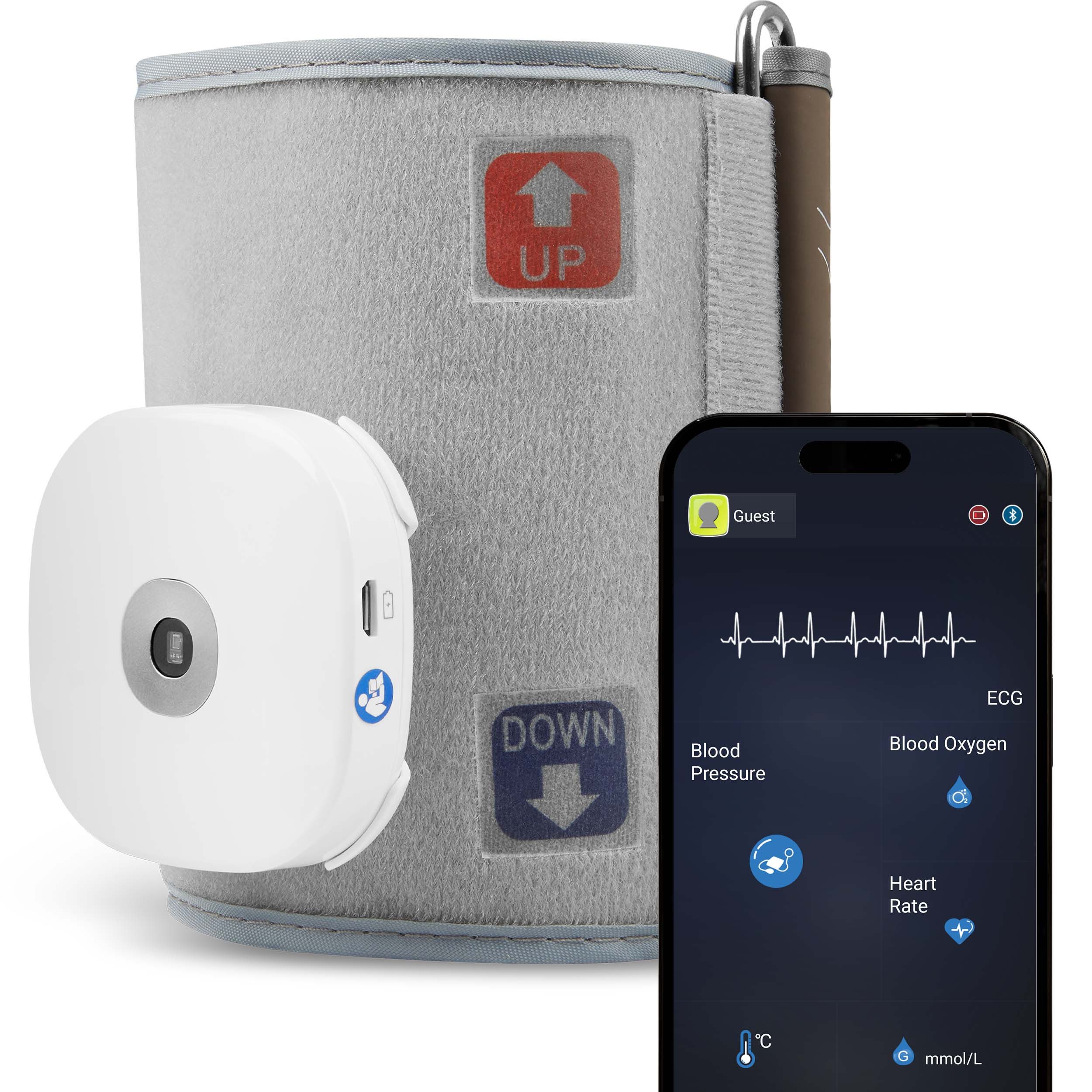 pulox EKG-Gerät HC-03 HealthCheck Pro 5-in-1 Vitalmonitor