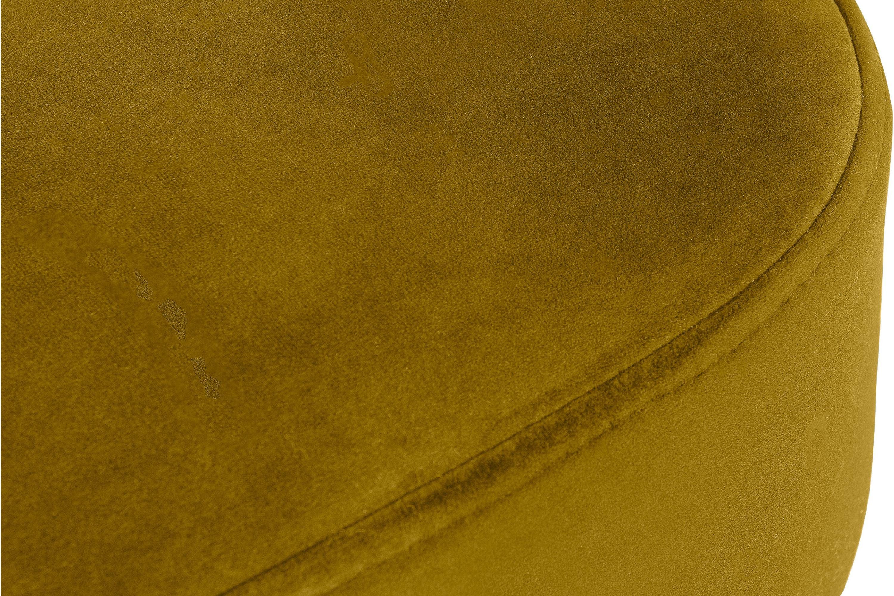 Buchenholz | Sessel, Konsimo Ziernaht an gelb Cocktailsessel Beinen lackierten DUCO Rückenlehne, aus gelb/schwarz schwarz der