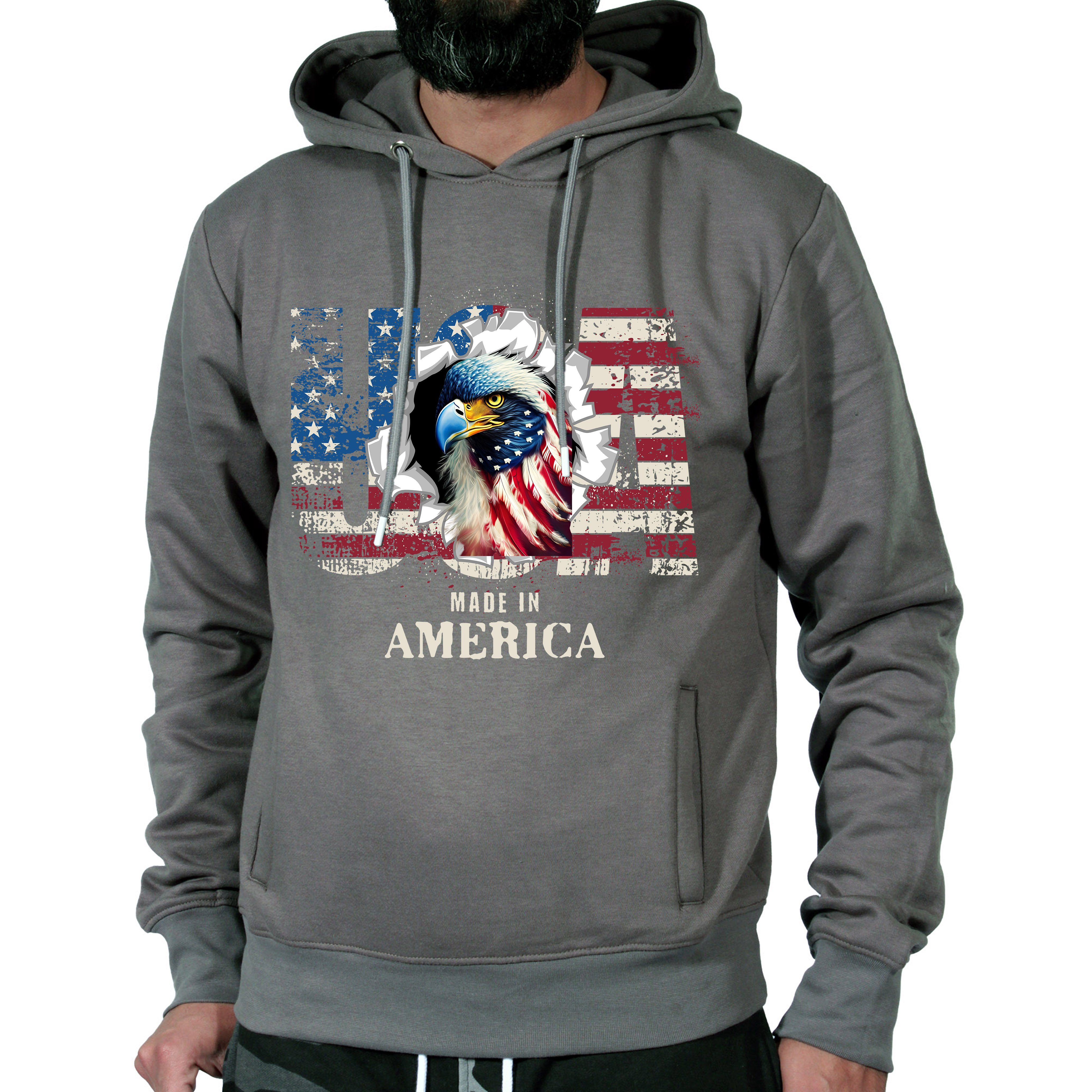 Hoodie Kapuze Kapuzenpullover Pullover USA Outdoor Streetwear