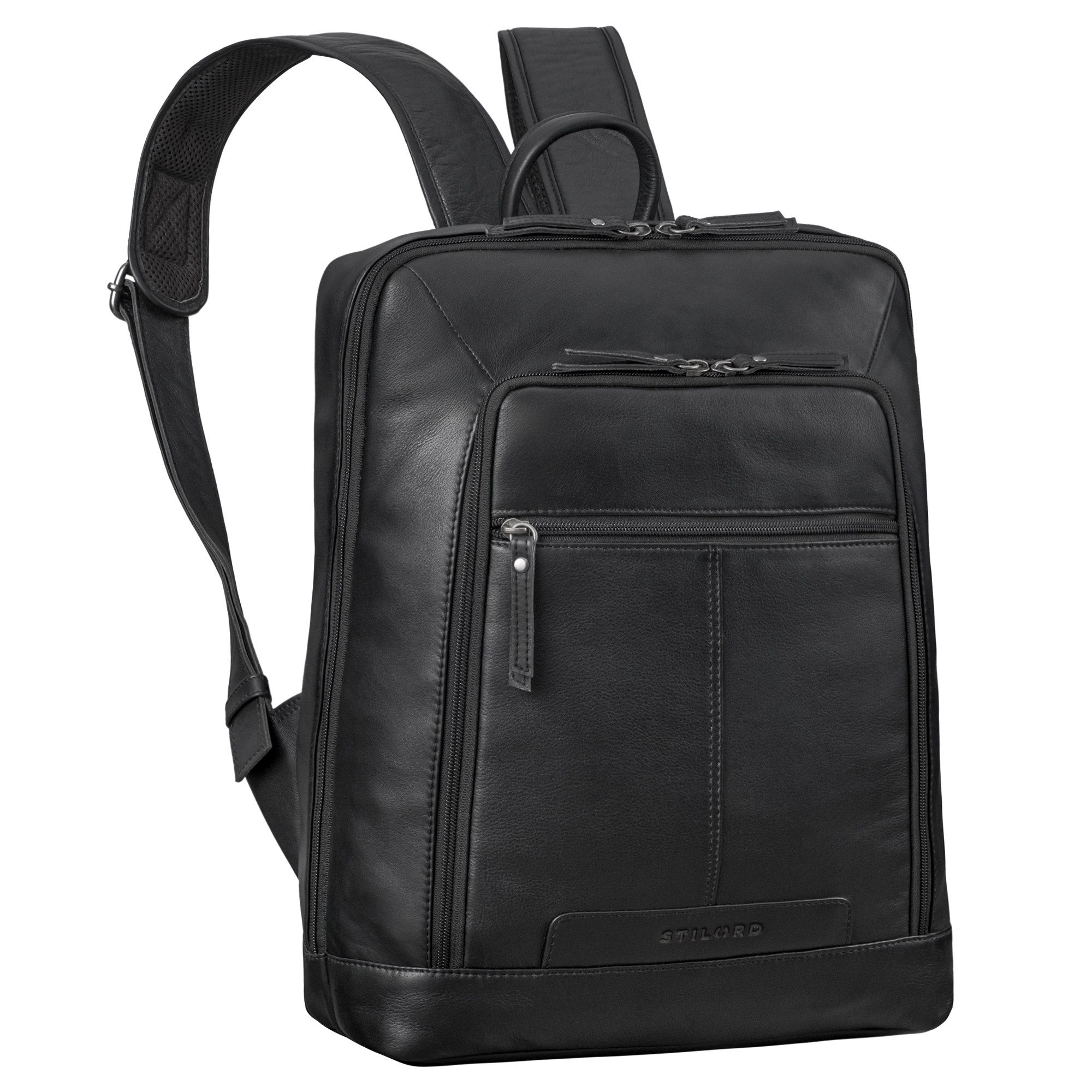STILORD Notebook-Rucksack "Giulio" Eleganter Business Rucksack Herren Leder 15.6 - 16 Zoll