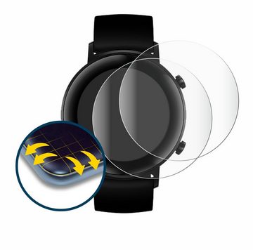 BROTECT Full-Screen Schutzfolie für Huawei Watch GT 2 (42 mm), Displayschutzfolie, 2 Stück, 3D Curved klar