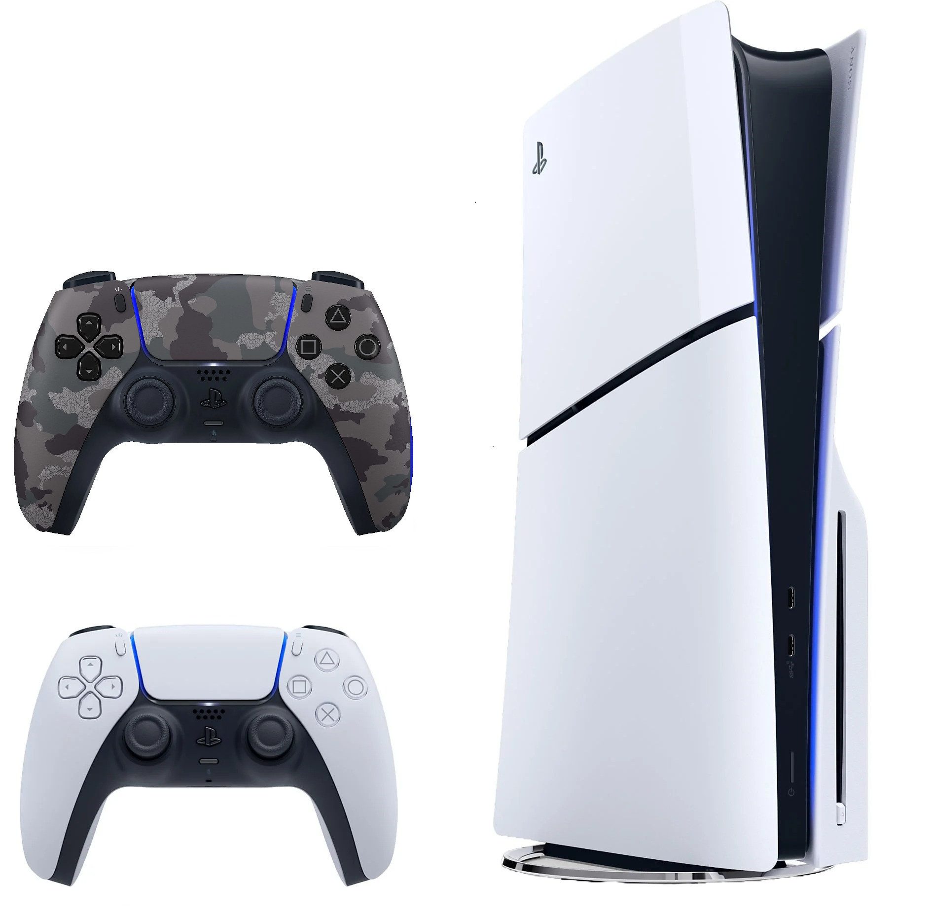 Playstation Playstation 5 Slim 1TB mit Blu-ray Laufwerk + 2 Controller Wunschfarbe
