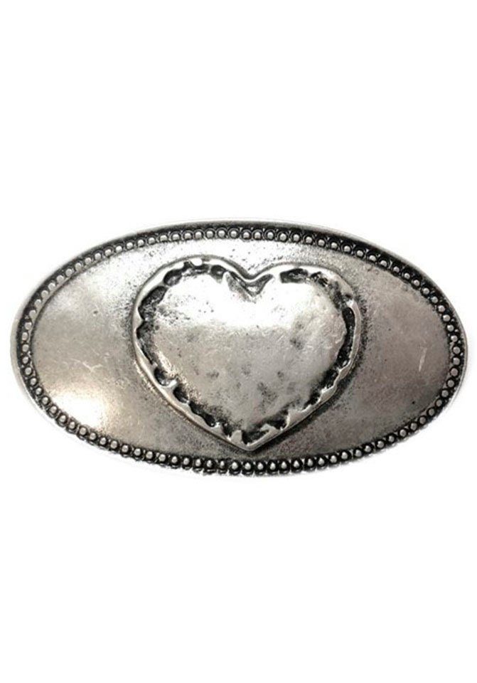 Rettungsring Gürtel Gürtelschnalle Herz Oval Silber günstig online kaufen