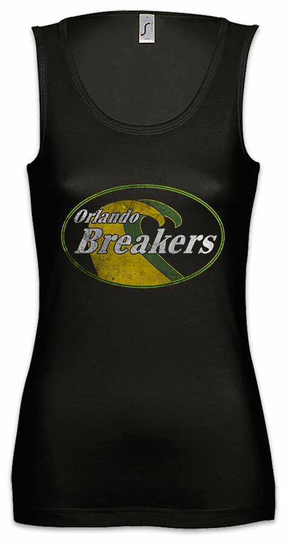 Urban Backwoods Tanktop Orlando Breakers Ärmelloses Damen T-Shirt Trainer Coach Series Team Football League TV Symbol