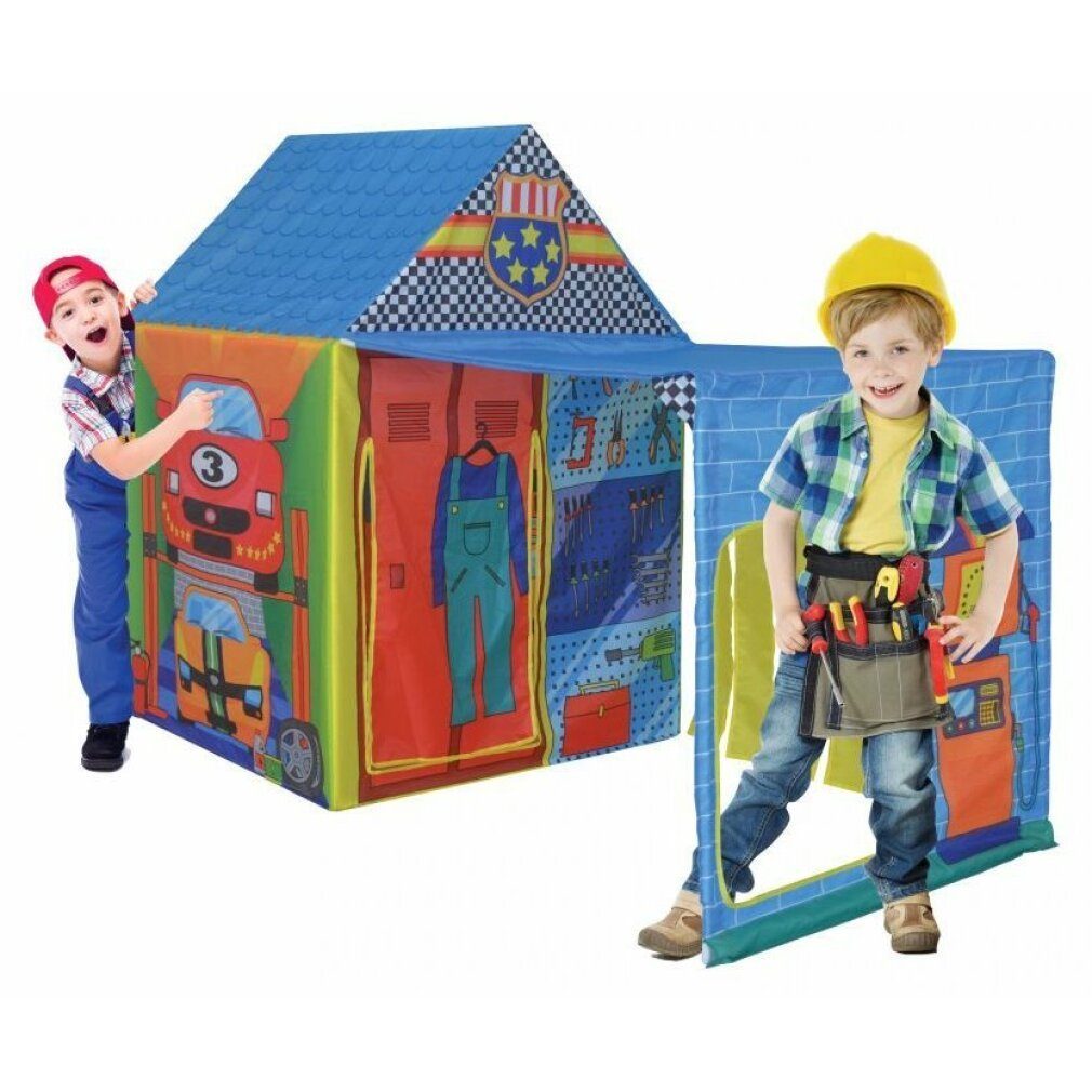 PIXINO Moskitonetz Spielzelt für Kinder Autowerkstatt