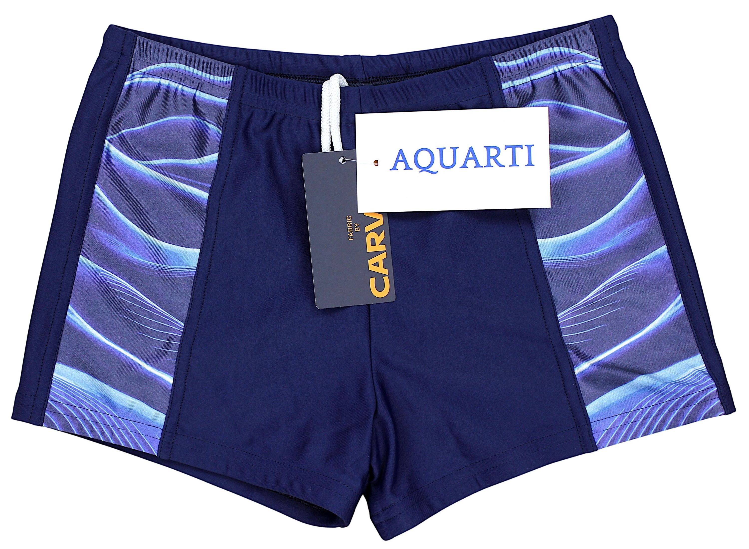 Aquarti Badehose Aquarti Herren Badehose Kurz Sportlich Streifen – Bild 5 von 5