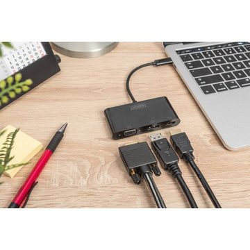 Digitus Laptop-Dockingstation USB-C® Grafik-Adapter, Triple Display