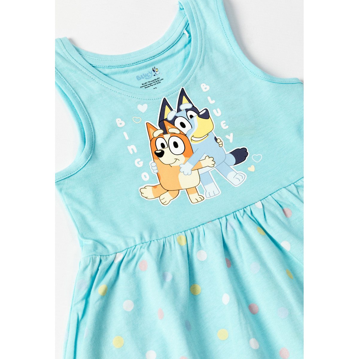 Bluey Jerseykleid Bluey & Bingo Mädchen (1-tlg) Bekleidung, Outfit, Dress, Robe, Sommerkleid
