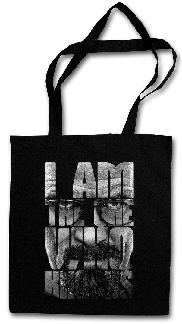 Beuteltasche I Am The One Who Knocks Stofftasche Walt Breaking White Walter Bad