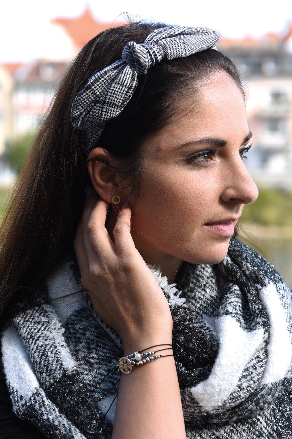 styleBREAKER Armband Armband mit Lebensbaum, Perlen und Bändern (1-tlg)