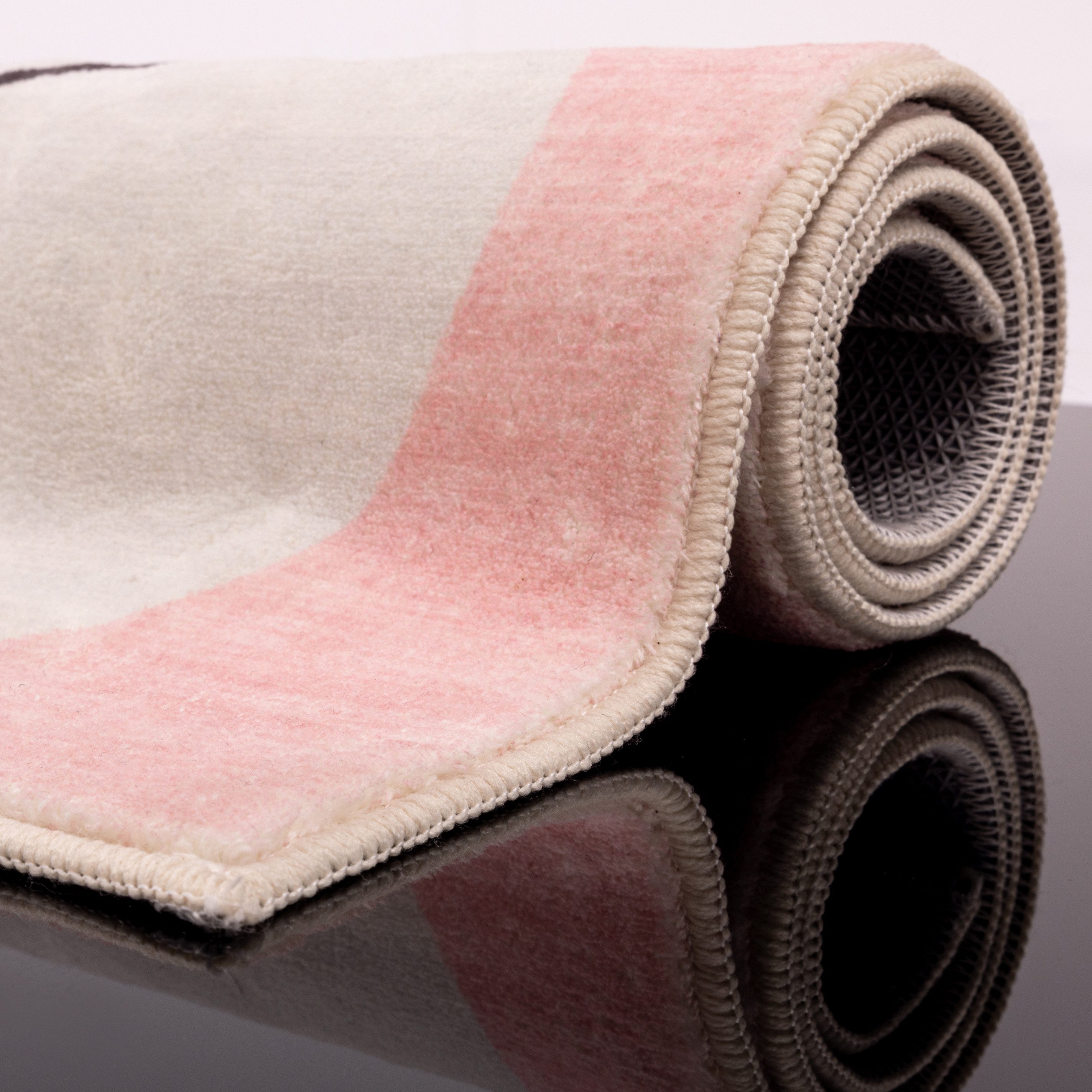 Gino Falcone Badematte Ariella GF-149, Höhe 7 mm, rutschhemmend beschichtet, fußbodenheizungsgeeignet, Polyester, rechteckig, Badteppich, bedruckt, modernes Des – Bild 5 von 5