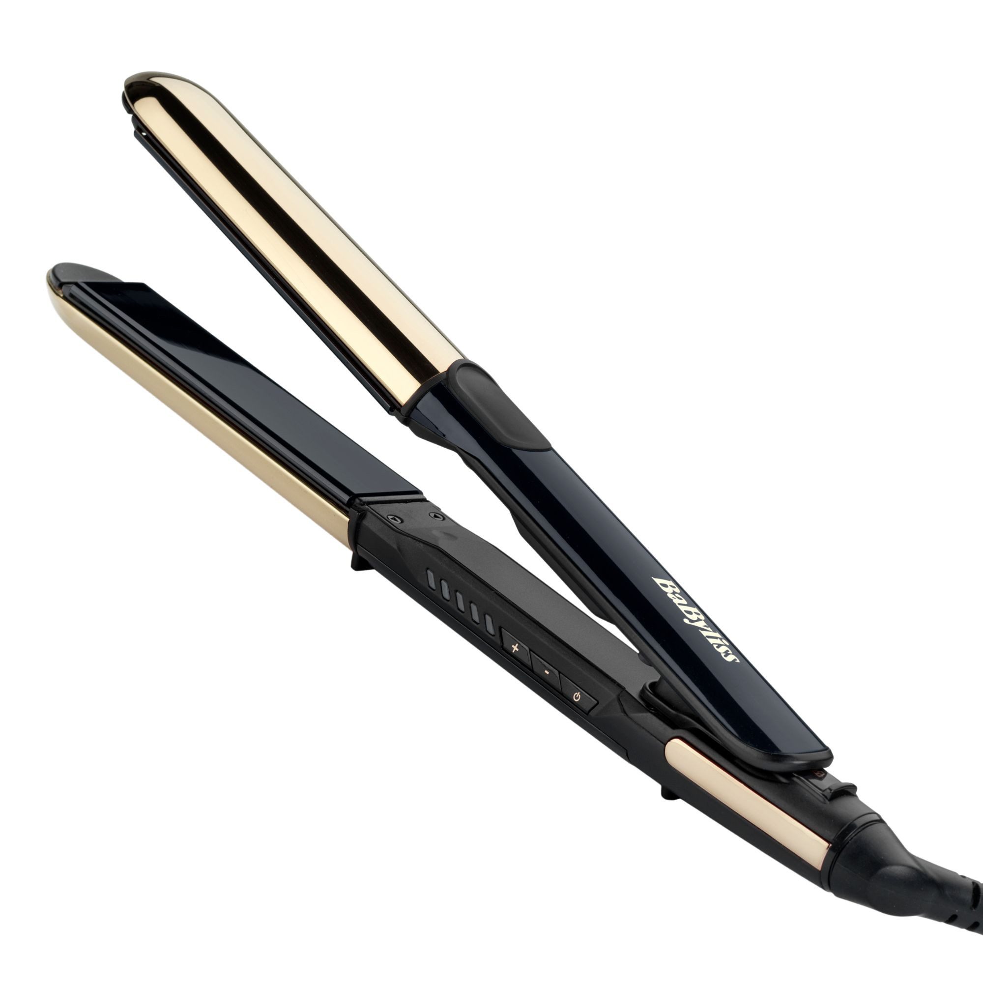 BaByliss Glätteisen BaByliss Black Onyx Glätteisen 2-in-1 Glätten & Locken, ST484E, Black Onyx Keramik, Ionen-Technologie, 5 Temperaturstufen bis 235 °C