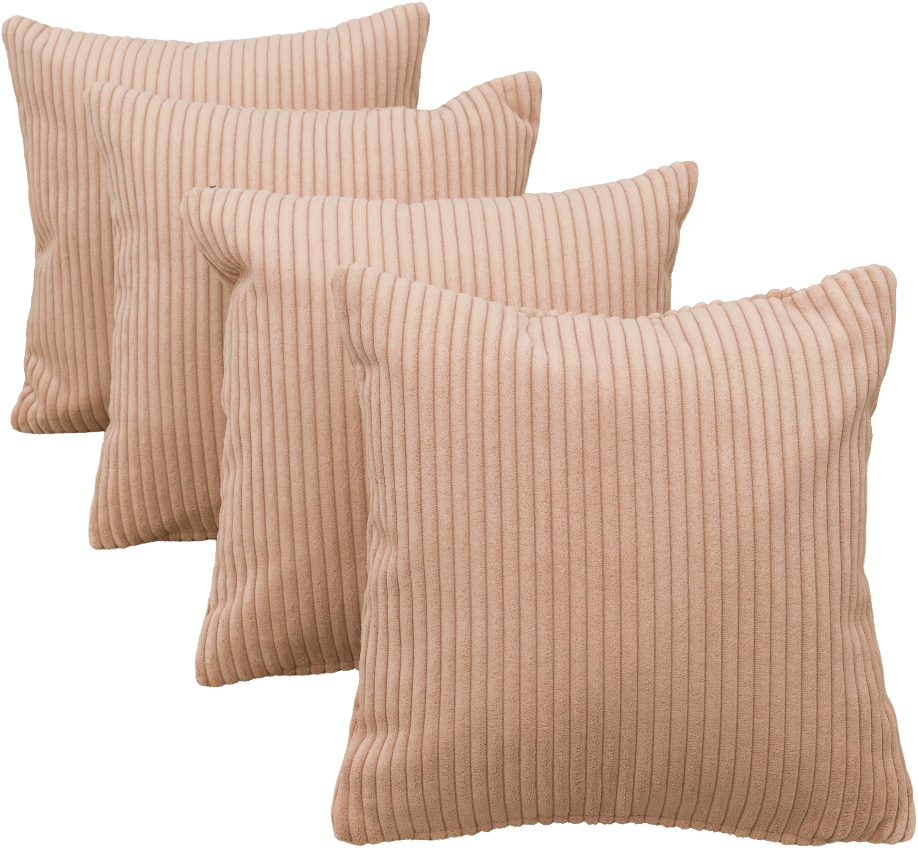 OTTO home Dekokissen Eggery, Dekokissen mit Füllung, 2er oder 4er Set, je 40x40 cm