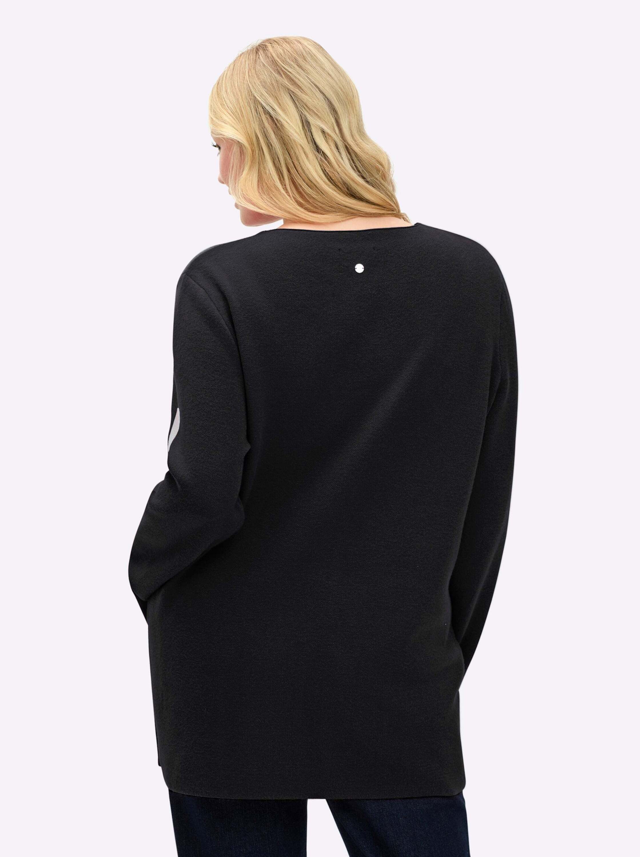 Sheego Strickpullover Pullover Langarm Jacquard günstig online kaufen