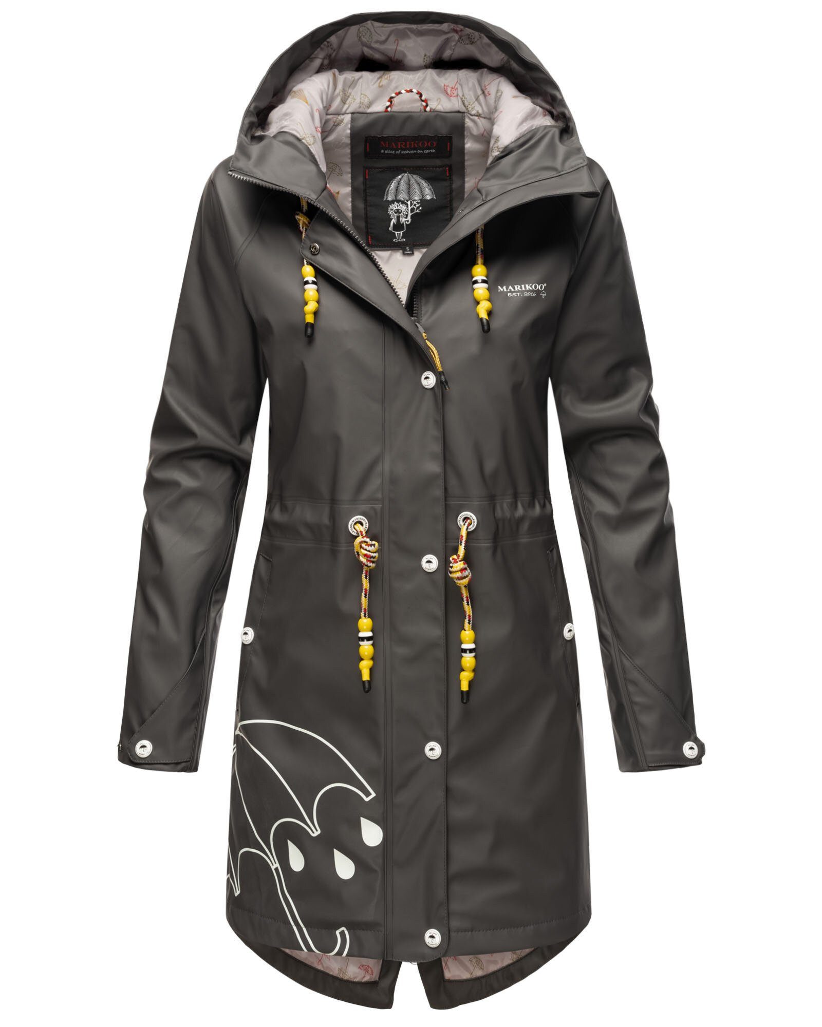Marikoo Outdoorjacke Dancing Umbrella mit einer großen Kapuze