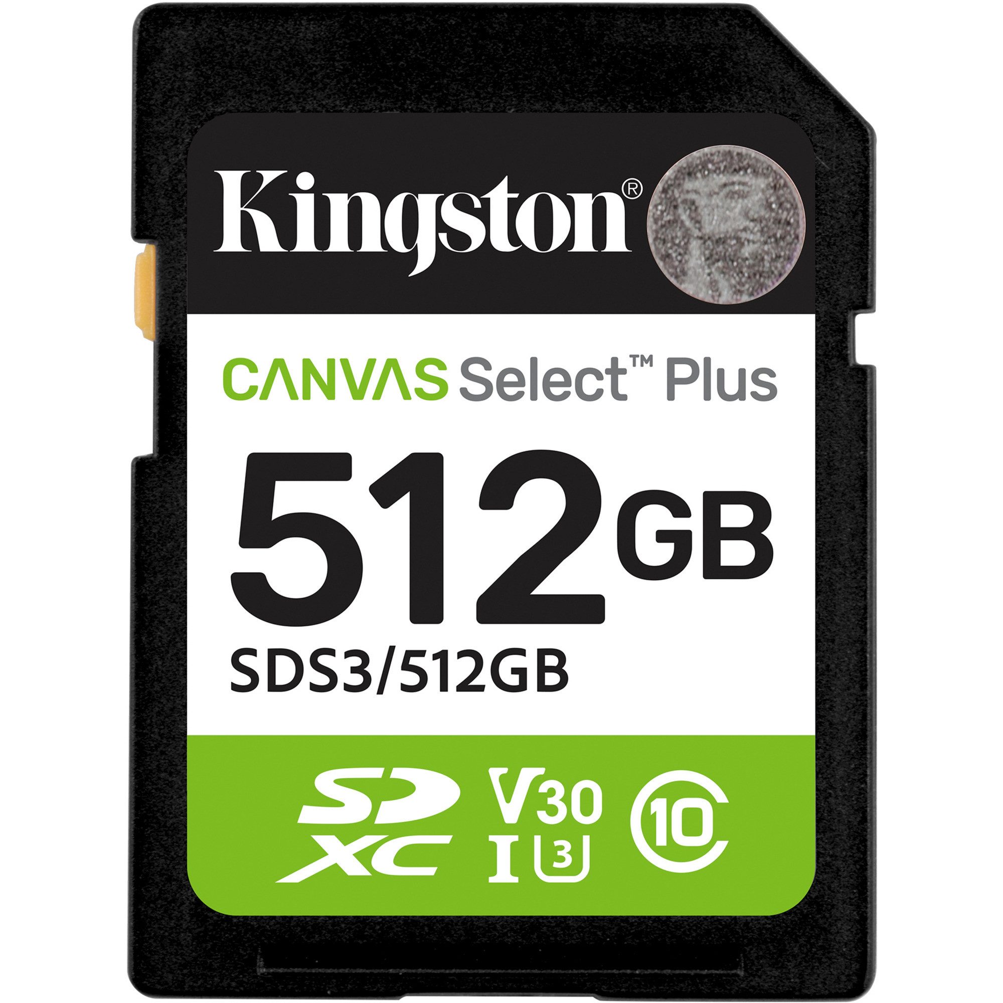 Kingston Kingston Canvas Select Plus 512 GB SDXC, externer Speicher (512 GB GB)