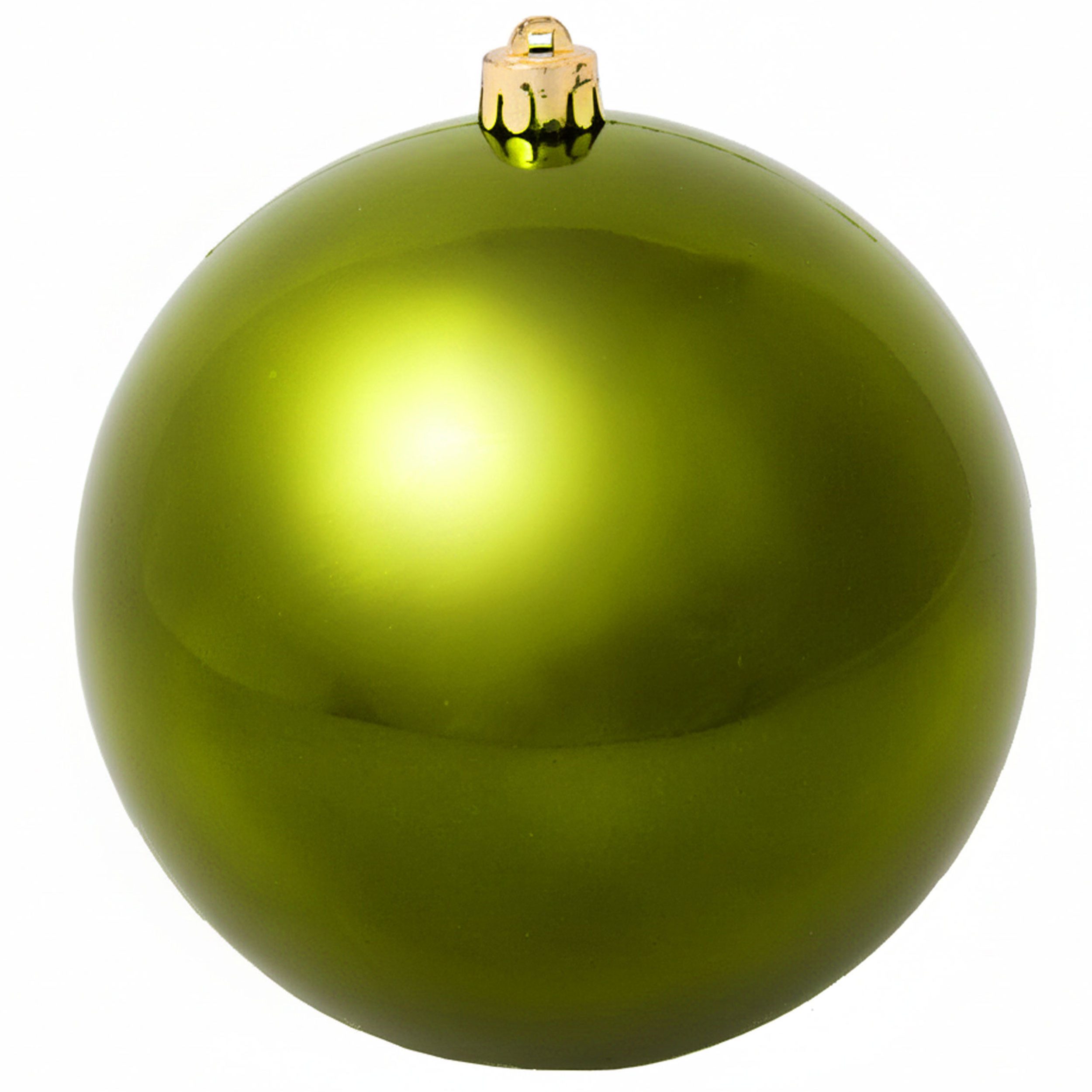 B&S Weihnachtsbaumkugel Weihnachtskugel Kunststoff Ø 14 cm olive für Innen günstig online kaufen