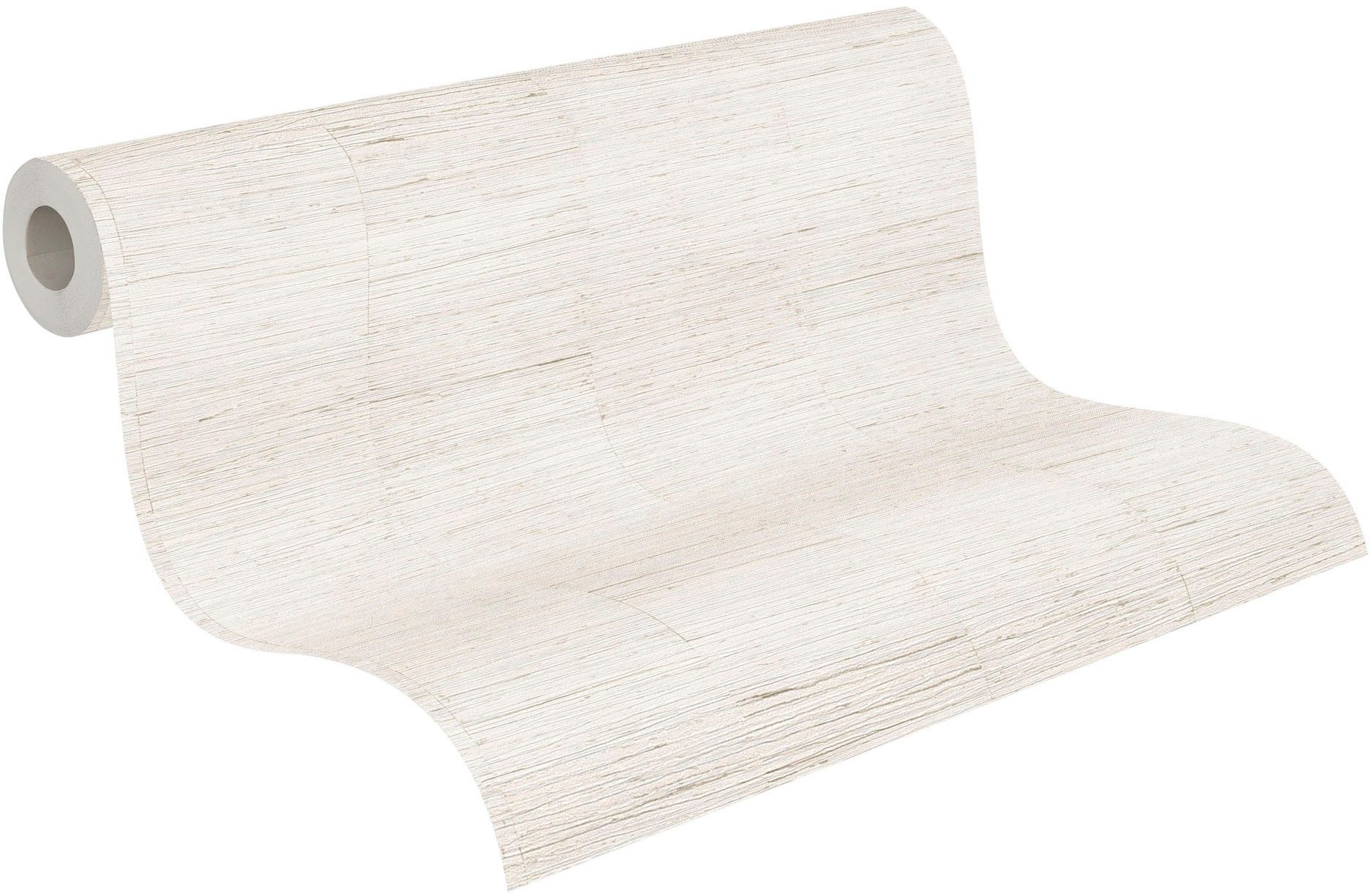 living walls Vliestapete Strukturtapete Bast-Optik - Ruhige Leausenstruktur, strukturiert, leicht glänzend, (1 St)