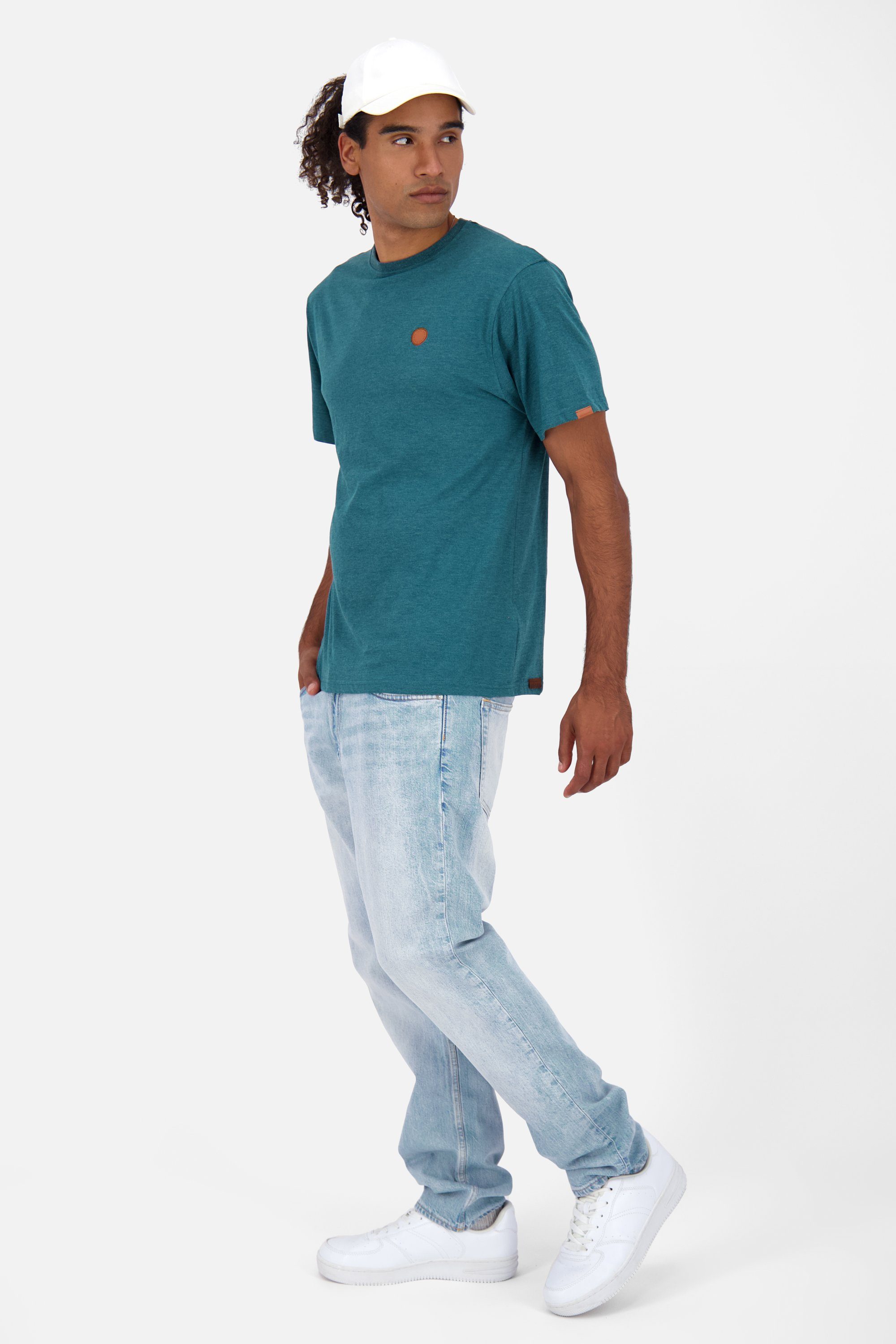 Alife & Kickin Rundhalsshirt A melange Herren Shirt Kurzarmshirt, oceanic Shirt MaddoxAK