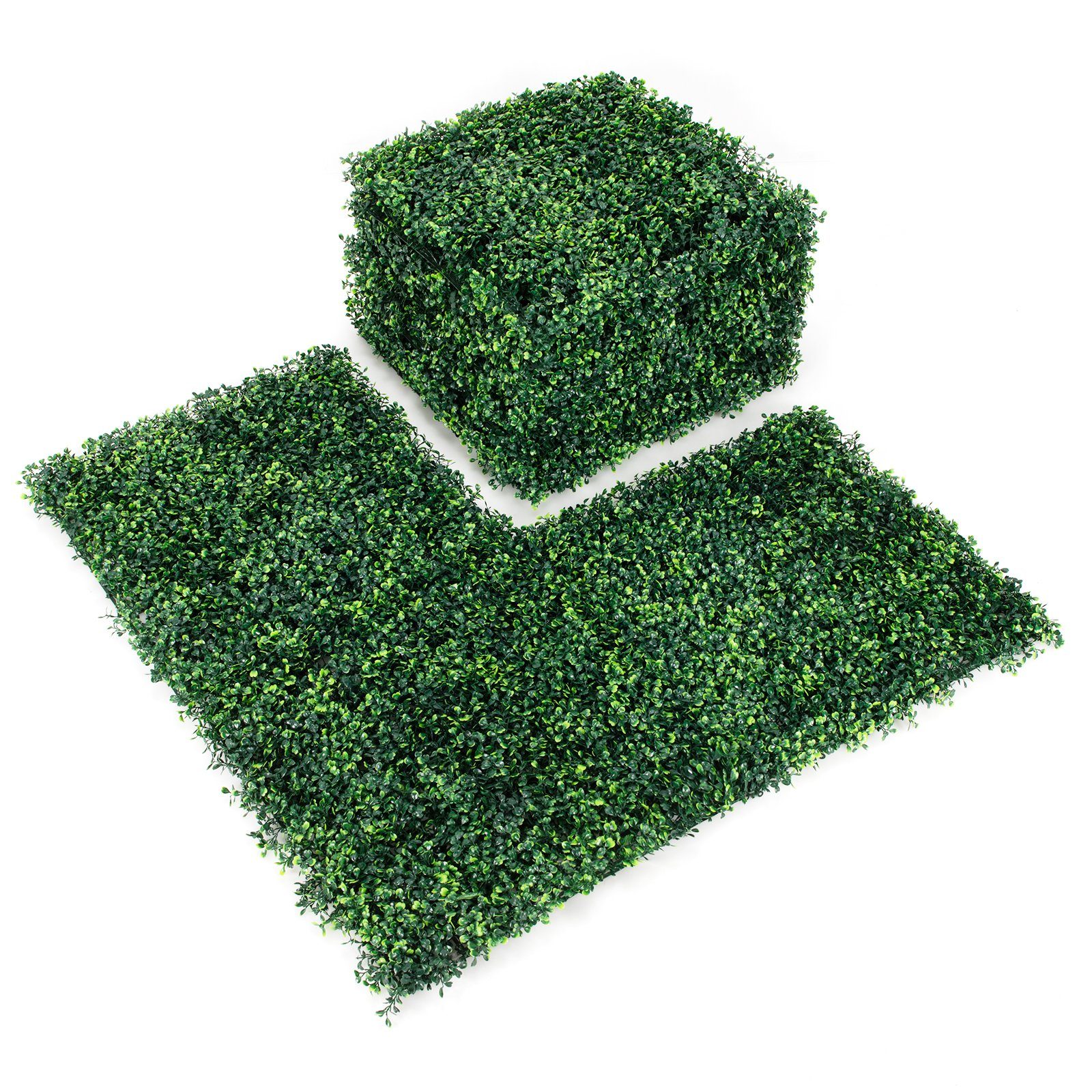 Kunstpflanze Pflanzenwand, COSTWAY, 12Stk., 50x50cm, für Garten Dekor
