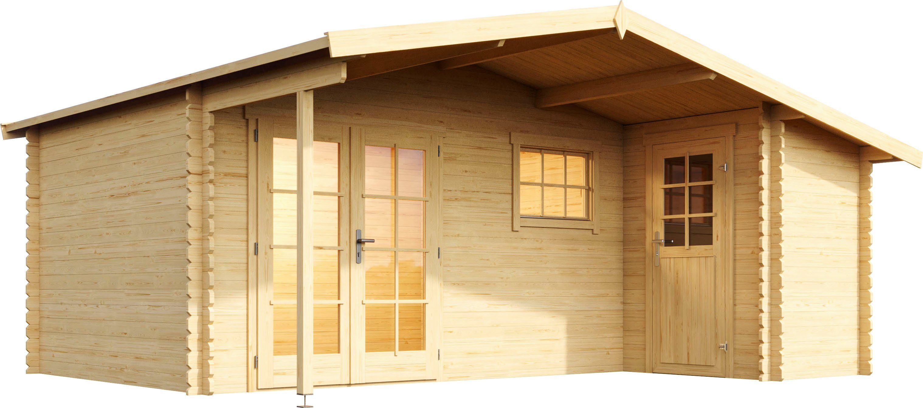 LASITA MAJA Gartenhaus LITTLE ROCK, BxT: 559x480 cm, (Set, inkl. Fussbodenbretter zum verlegen)