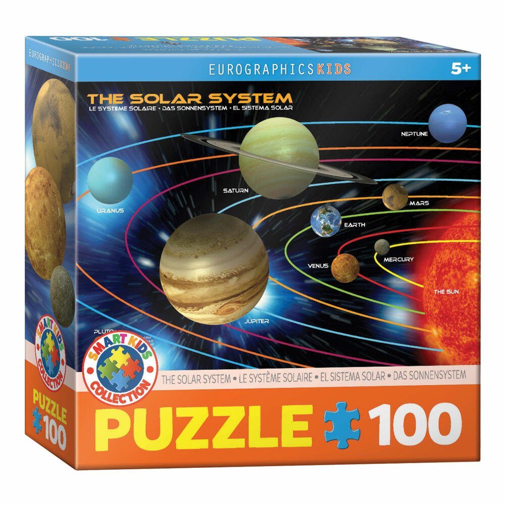 EUROGRAPHICS Puzzle Das Sonnensystem, 100 Puzzleteile