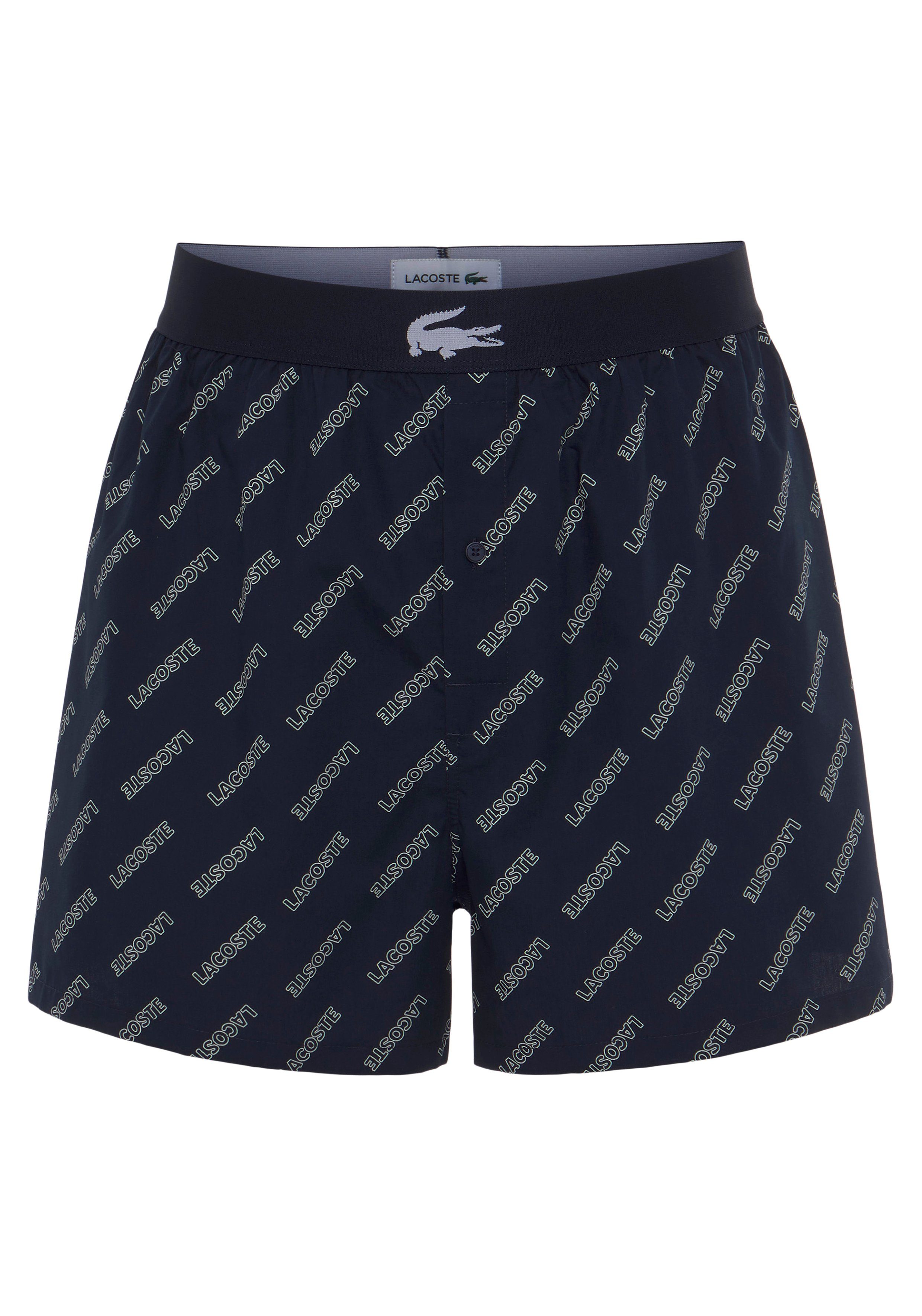 Baumwolle (Set, / VUC aus Lacoste Extraweich, methylen navy blue tropical / Boxershorts 3er-Pack)